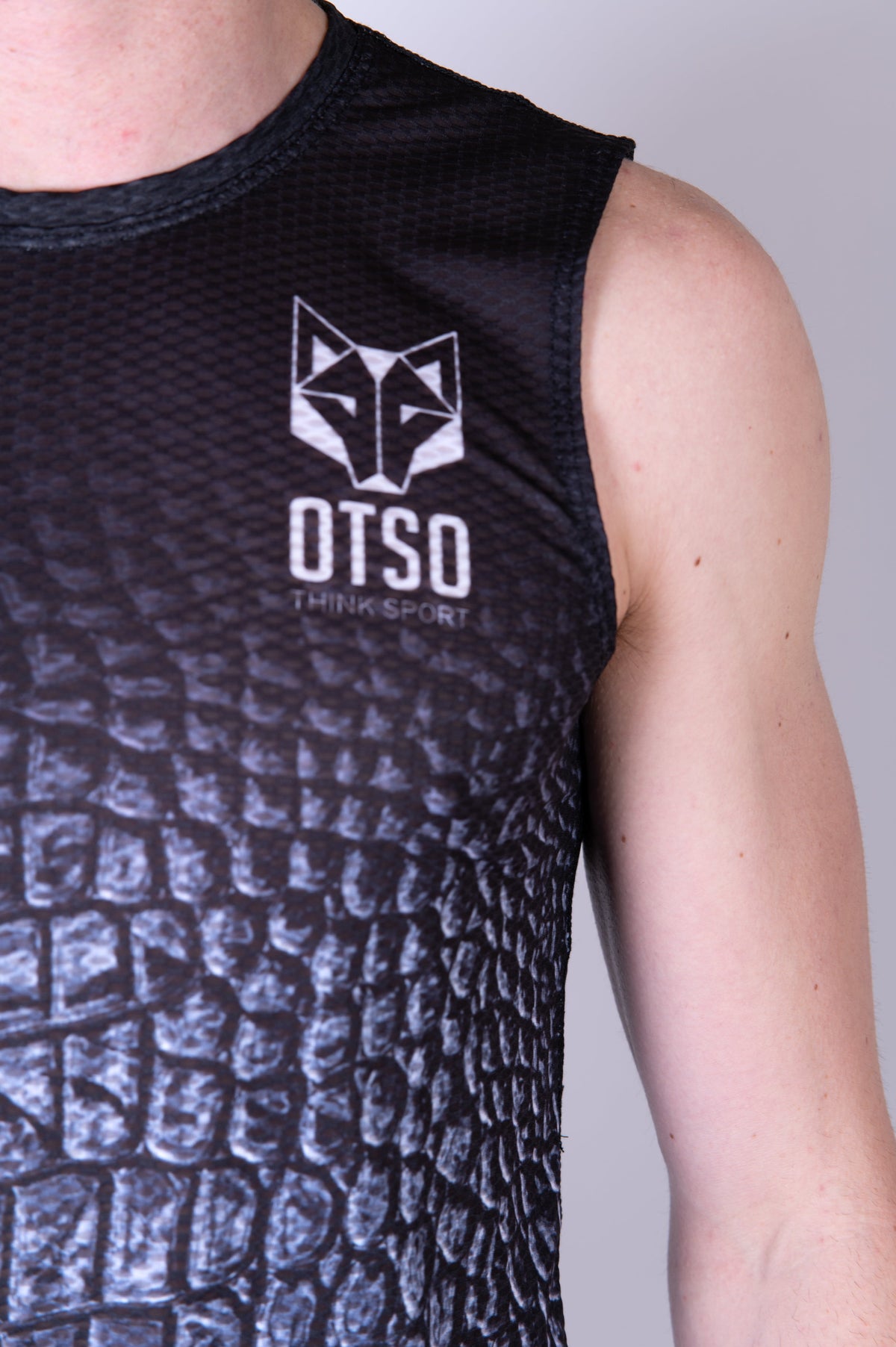 OTSO Herren Lauf-Tanktop - Black Snake – Produktansicht 8