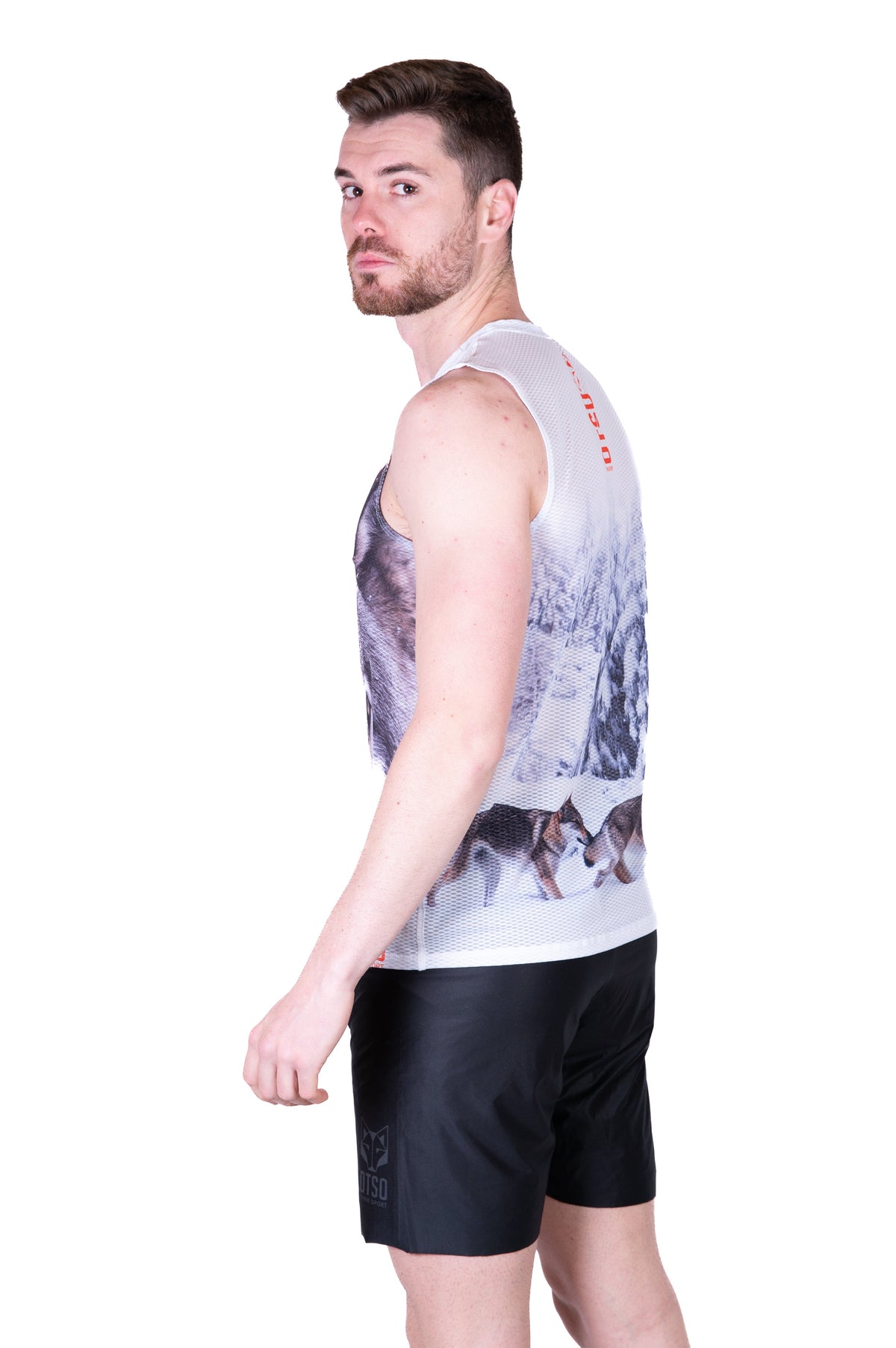 OTSO Herren Lauf-Tanktop - Wolf – Produktansicht 6