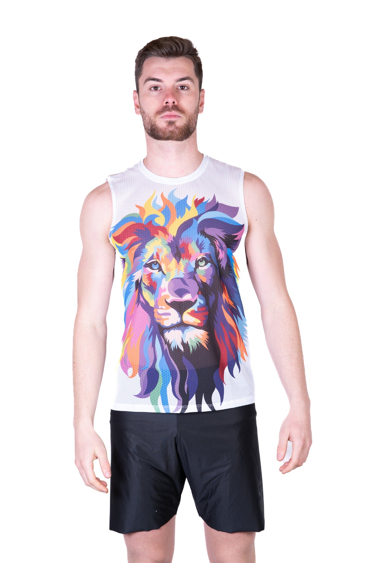 OTSO Herren Lauf-Tanktop - Be A Lion – Produktansicht 3