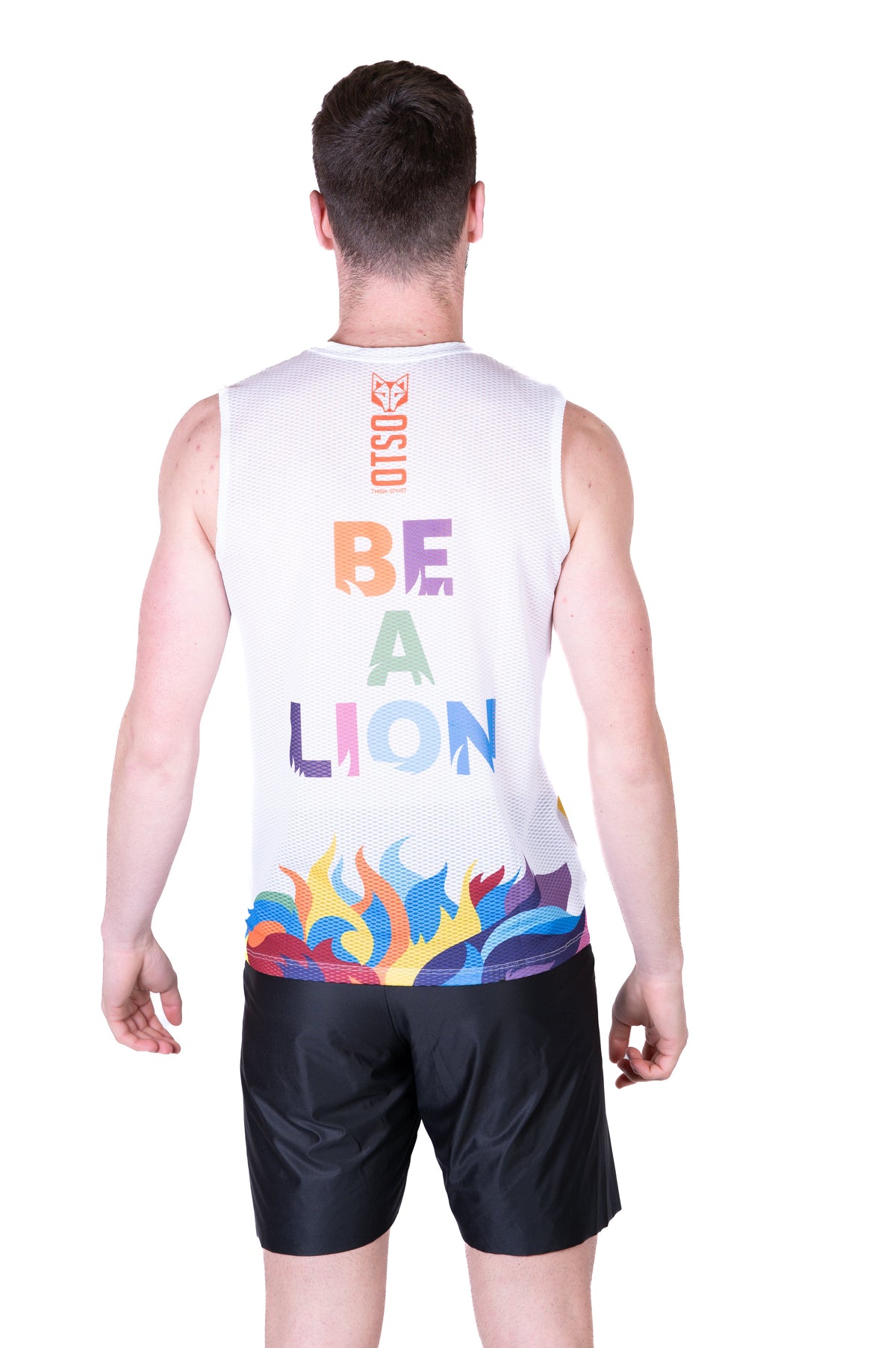 OTSO Herren Lauf-Tanktop - Be A Lion – Produktansicht 7