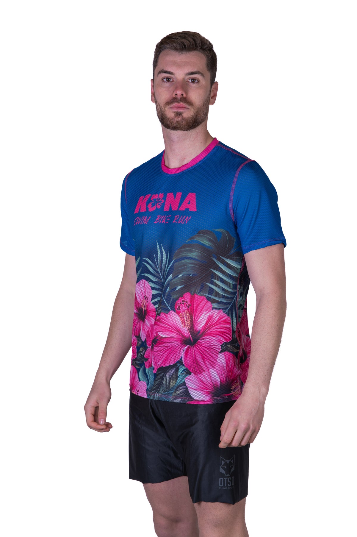 OTSO Herren Kurzarm-Funktionsshirt - Kona Pua Aloalo – Produktansicht 4