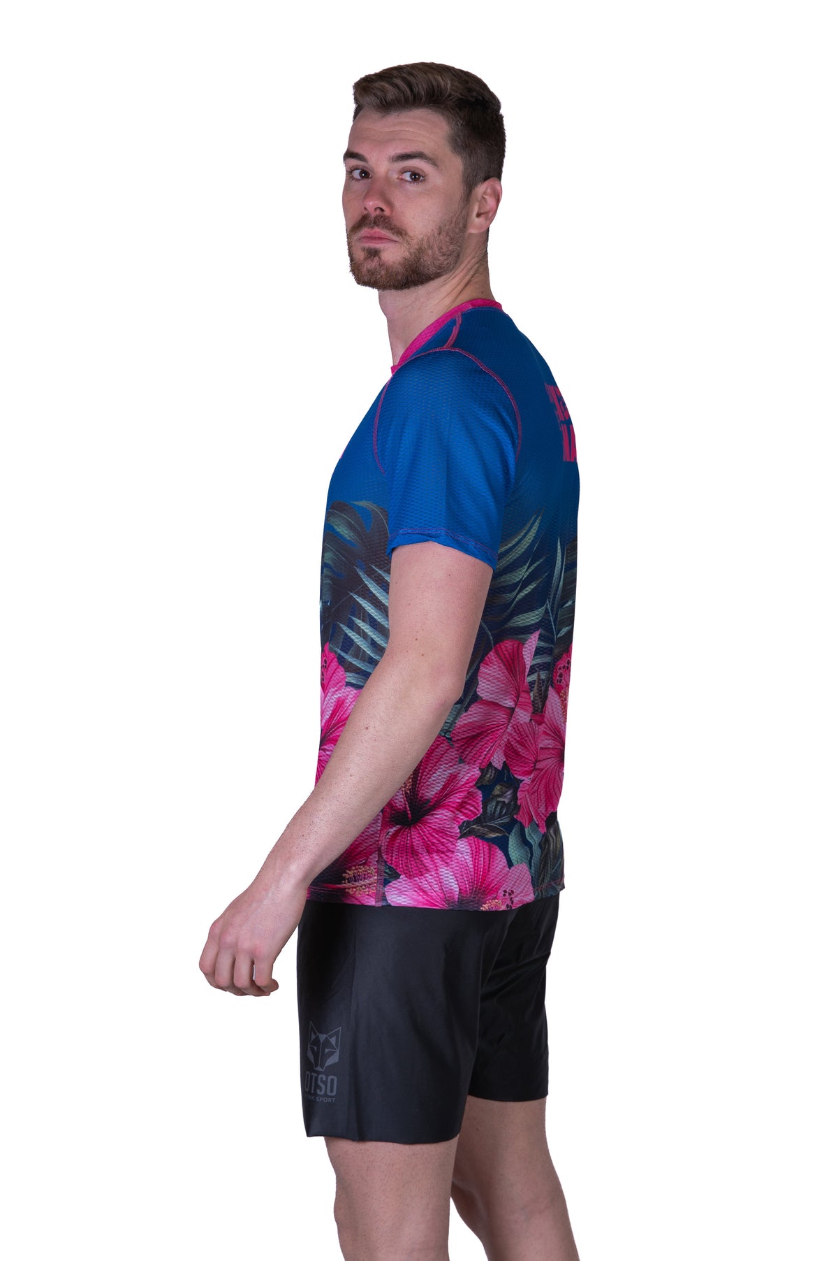 OTSO Herren Kurzarm-Funktionsshirt - Kona Pua Aloalo – Produktansicht 6
