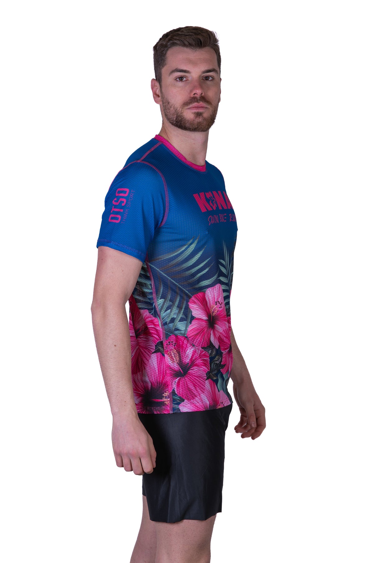 OTSO Herren Kurzarm-Funktionsshirt - Kona Pua Aloalo – Produktansicht 5
