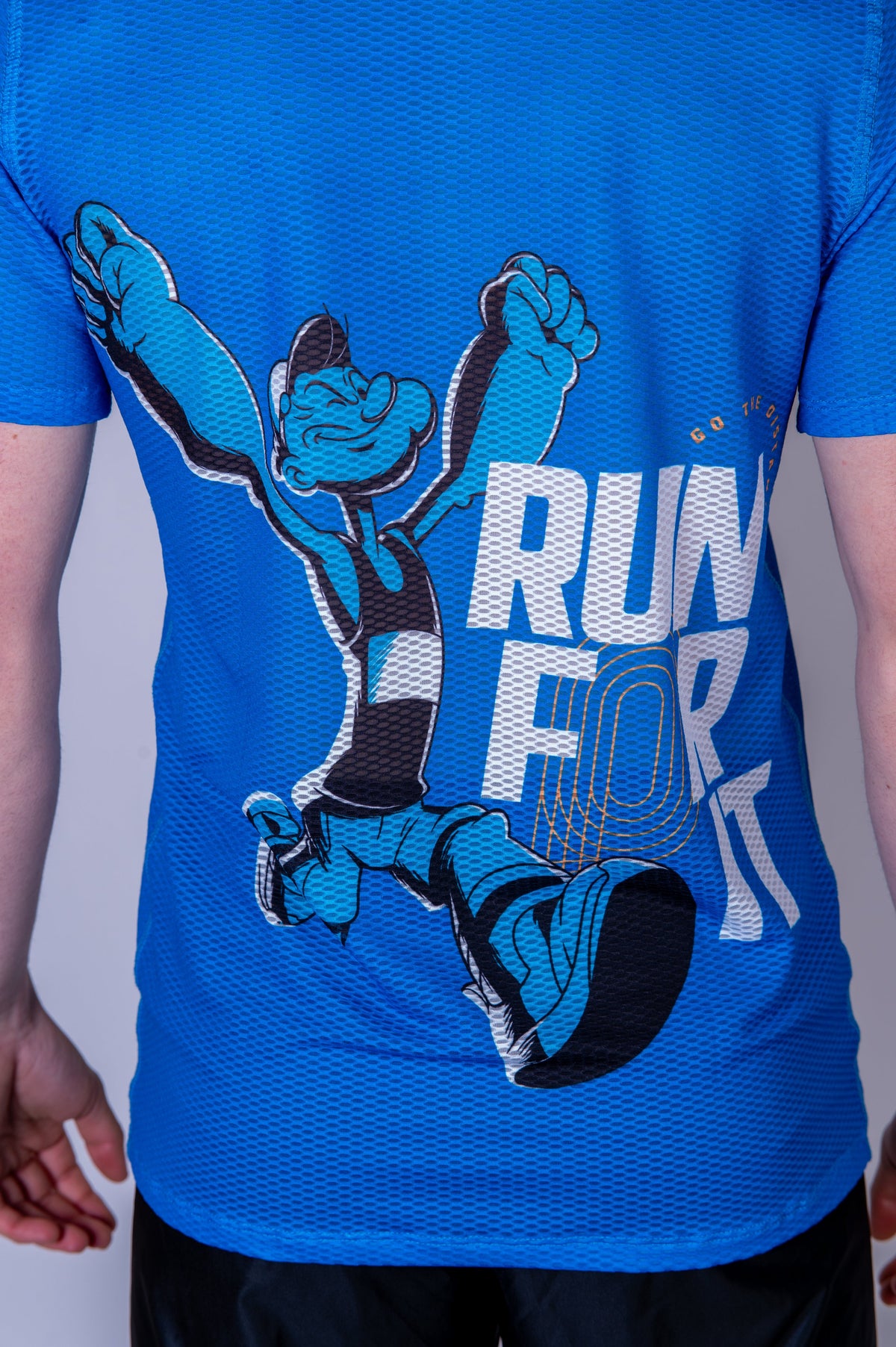 OTSO Herren Kurzarm-Funktionsshirt - Popeye Run For It – Produktansicht 9