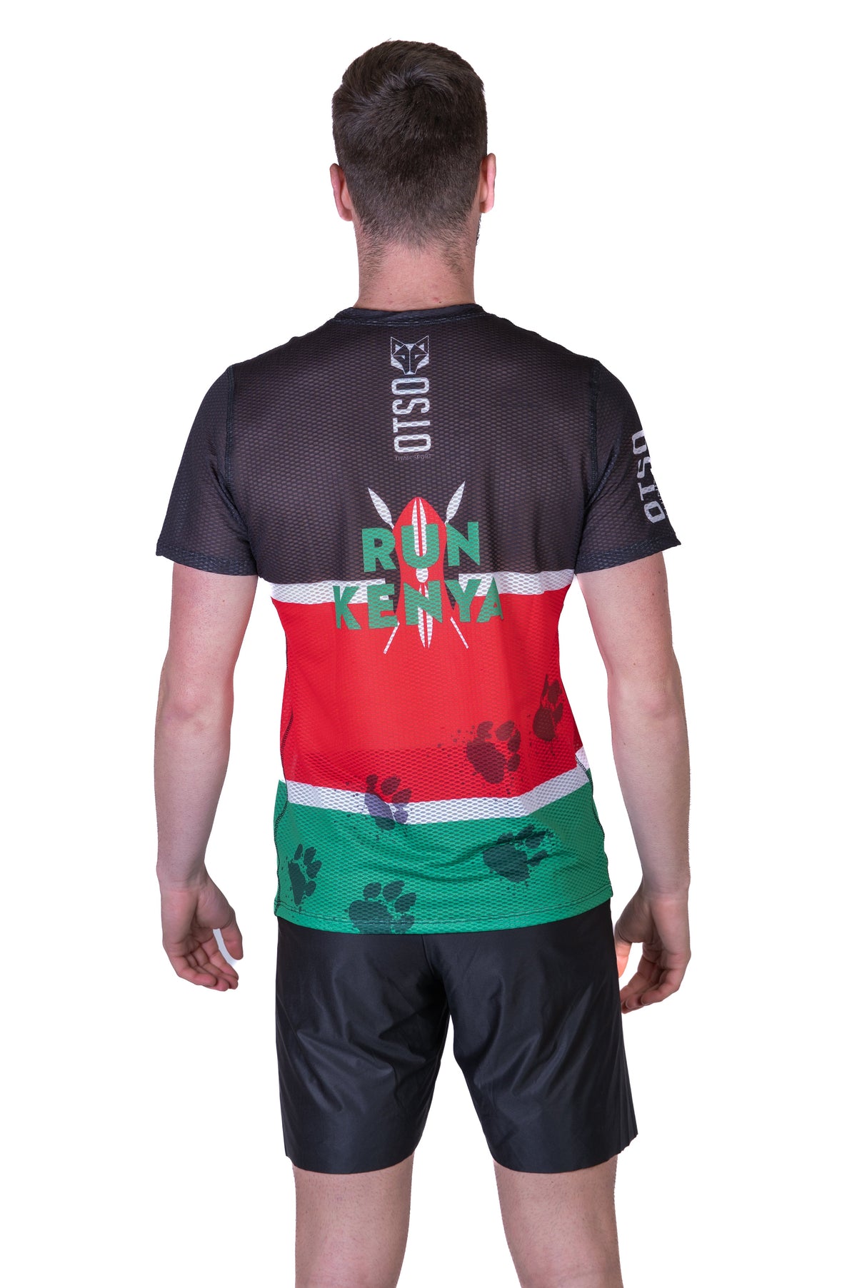 OTSO Herren Kurzarm-Funktionsshirt - Run Kenya – Produktansicht 7