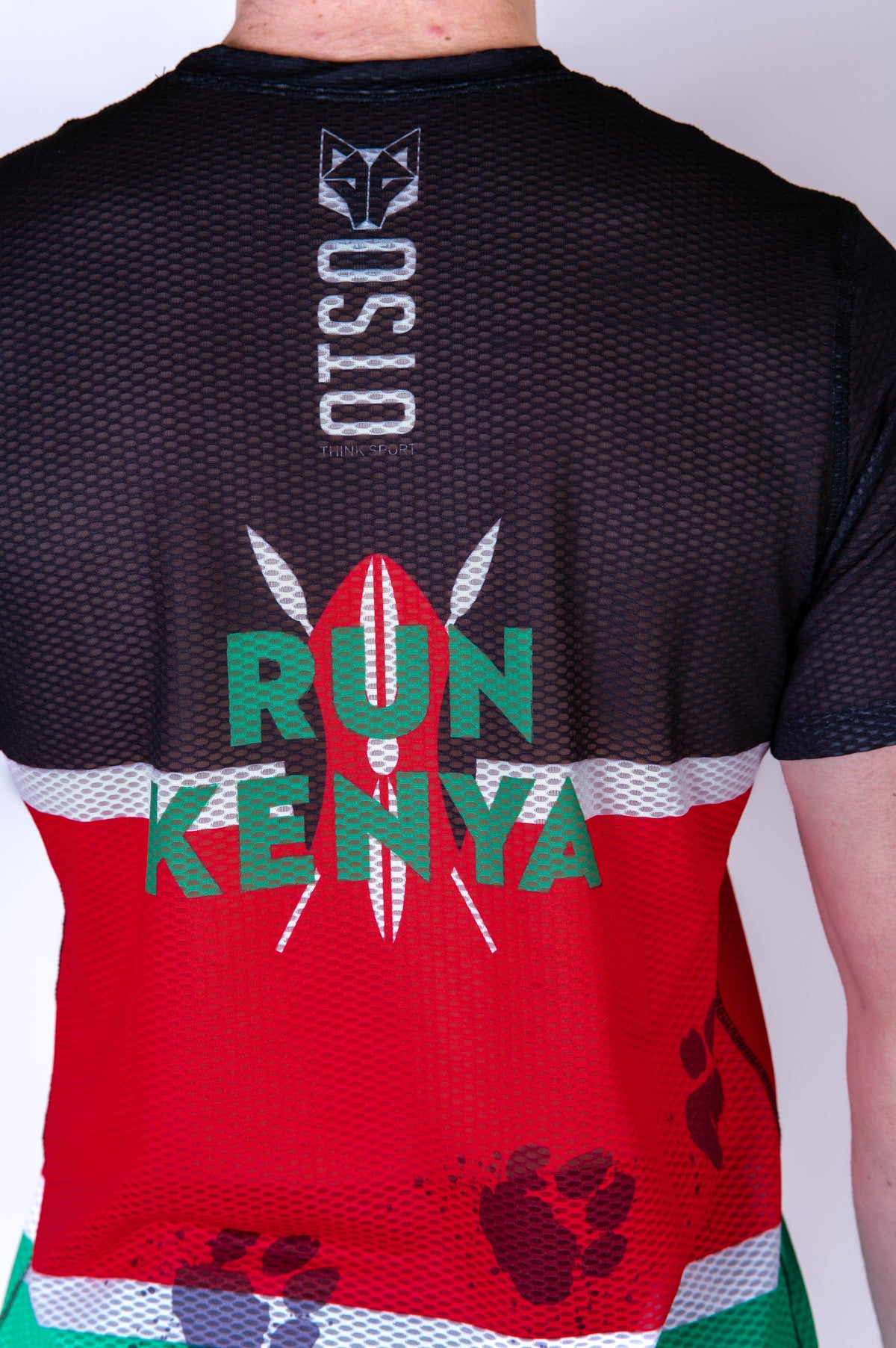 OTSO Herren Kurzarm-Funktionsshirt - Run Kenya – Produktansicht 10