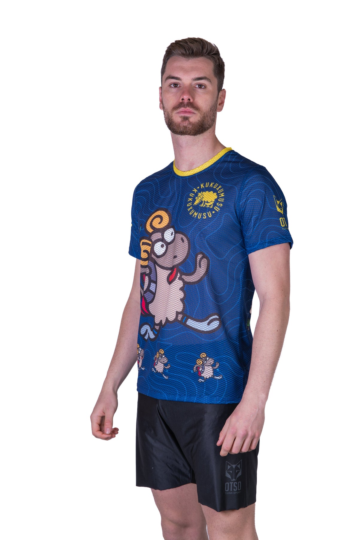 OTSO Herren Kurzarm-Funktionsshirt - Kukuxumusu Bildot Trail – Produktansicht 4