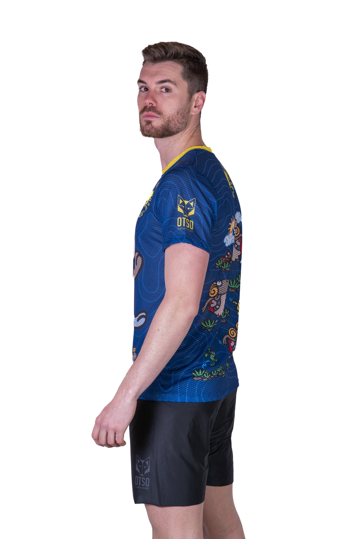 OTSO Herren Kurzarm-Funktionsshirt - Kukuxumusu Bildot Trail – Produktansicht 6