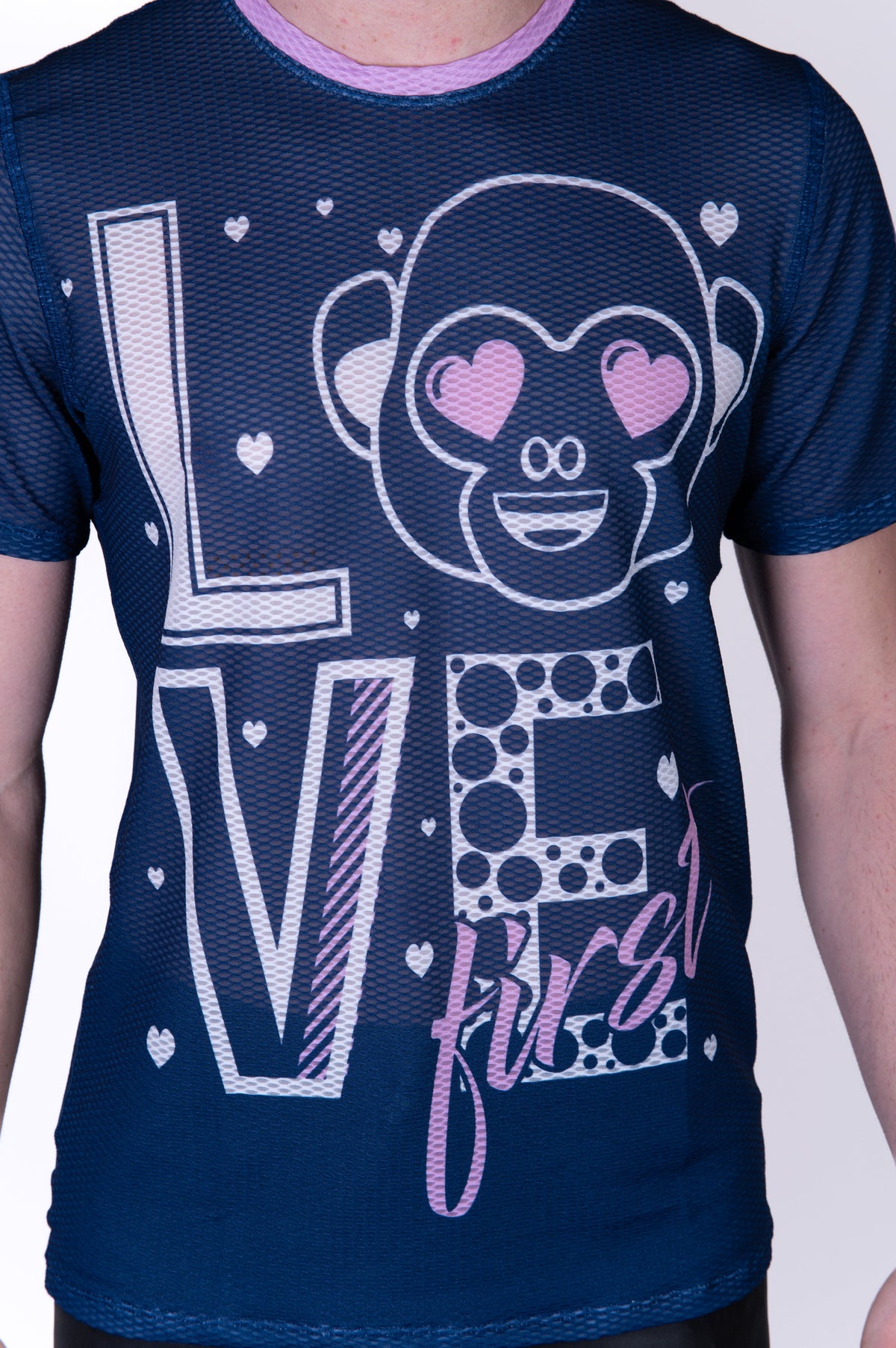 OTSO Herren Kurzarm-Funktionsshirt - Emoji Love First – Produktansicht 9