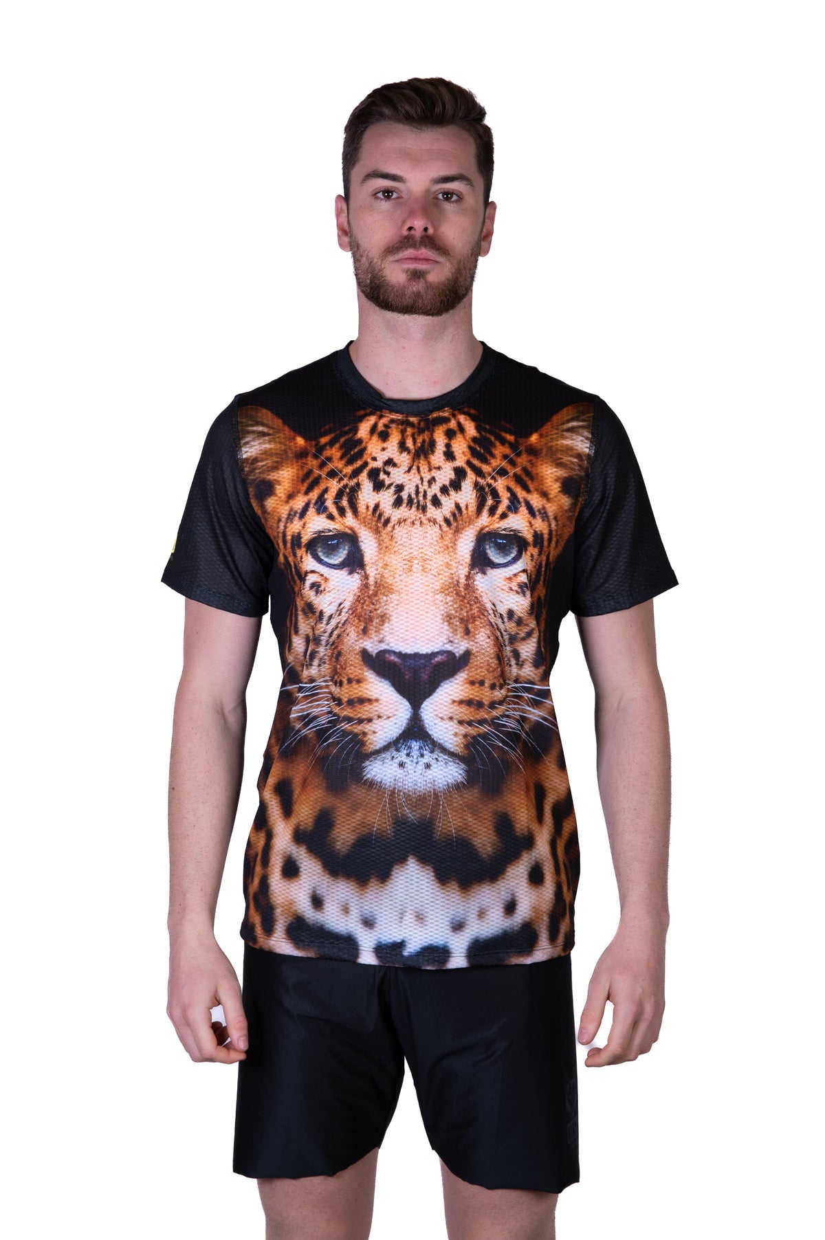OTSO Herren Kurzarm-Funktionsshirt - Leopard – Produktansicht 3