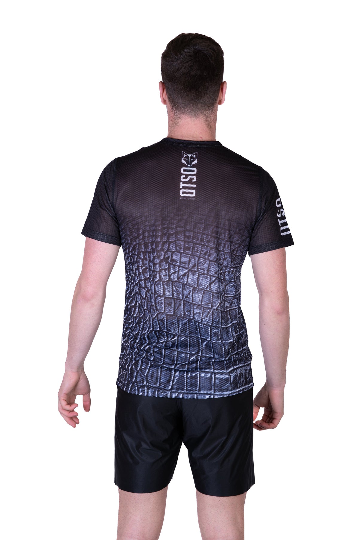 OTSO Herren Kurzarm-Funktionsshirt - Black Snake – Produktansicht 7