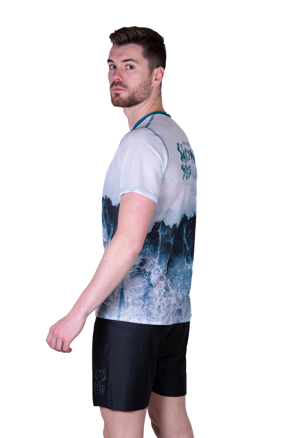 OTSO Herren Kurzarm-Funktionsshirt - Kona Kailua Bay – Produktansicht 6