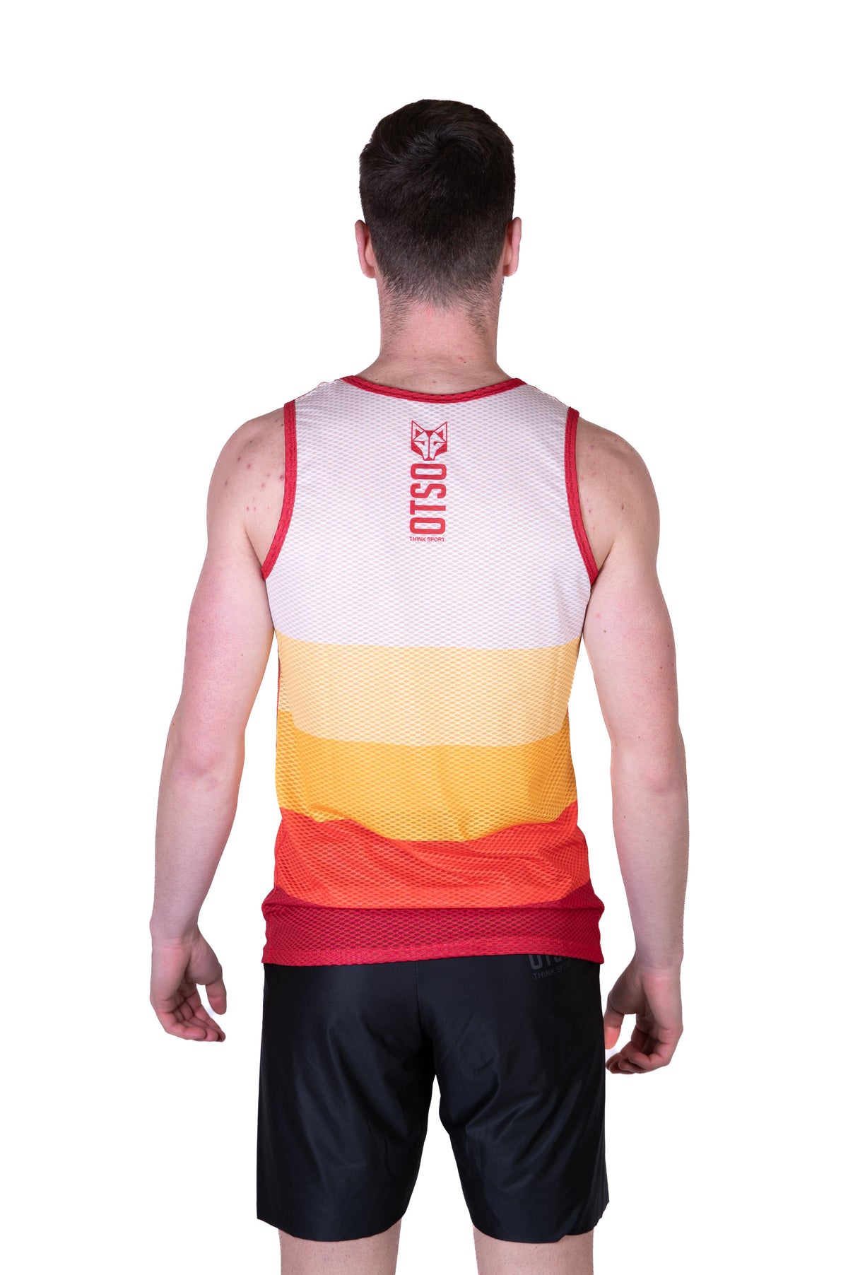 OTSO Herren Lauf-Singlet - Orange – Produktansicht 7