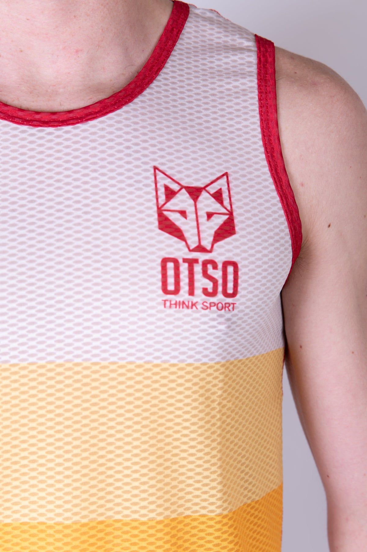 OTSO Herren Lauf-Singlet - Orange – Produktansicht 8