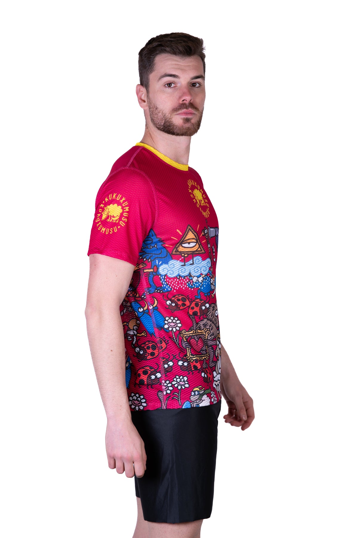 OTSO Herren Kurzarm-Funktionsshirt - Kukuxumusu Mix Kuku – Produktansicht 5