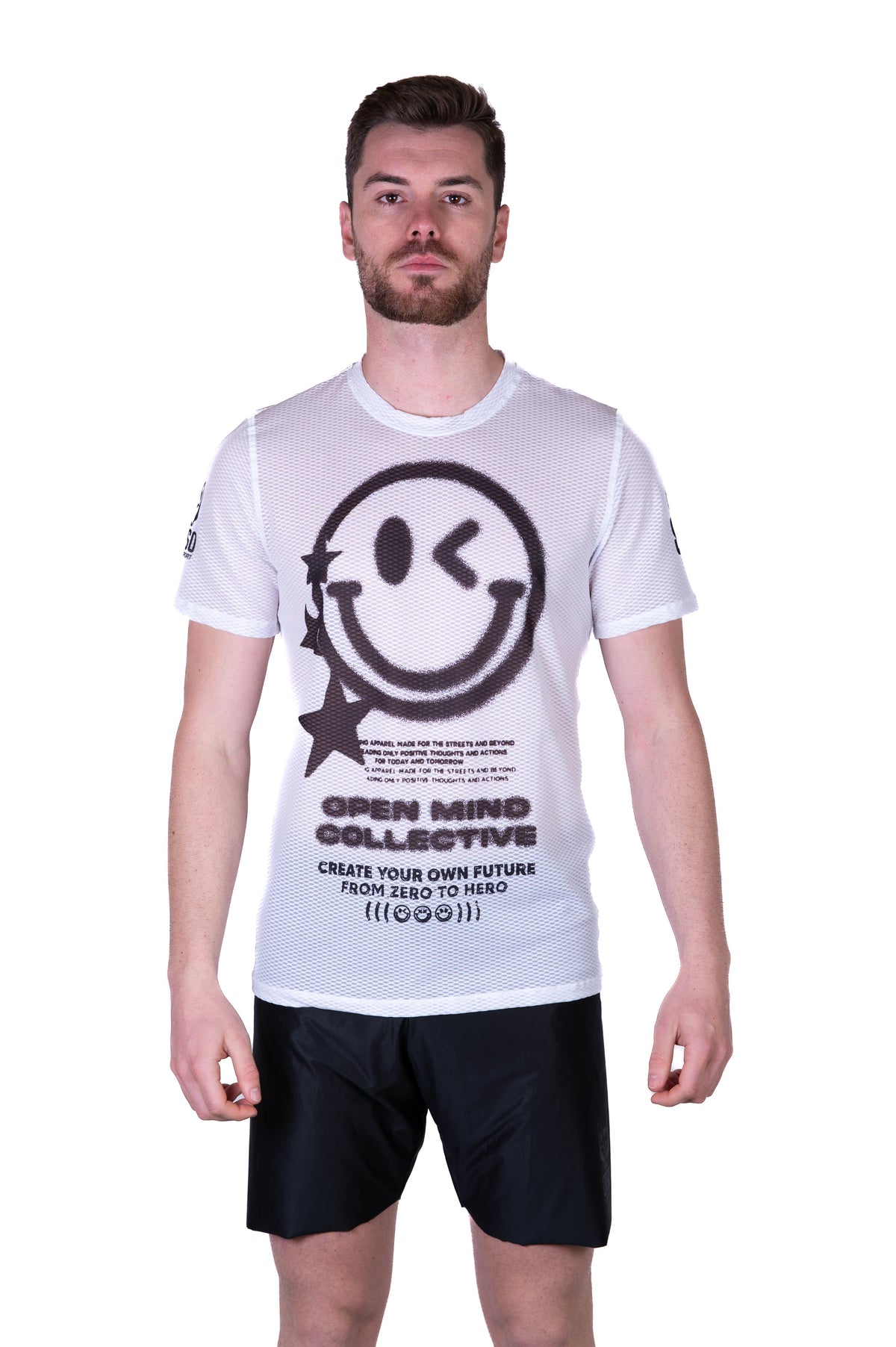 OTSO Herren Kurzarm-Funktionsshirt - S.W.Smiley Airbrushed Infinity – Produktansicht 3