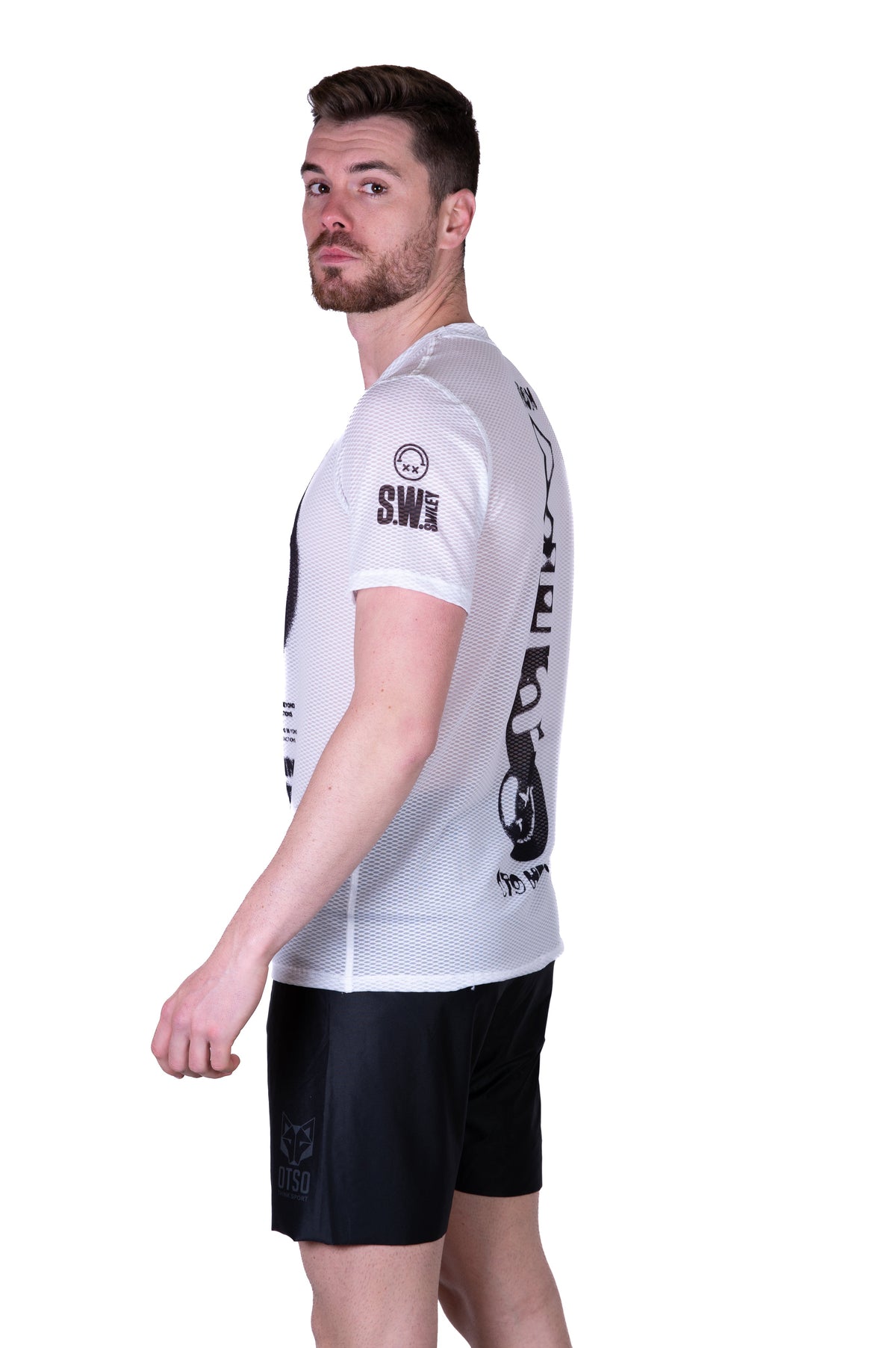 OTSO Herren Kurzarm-Funktionsshirt - S.W.Smiley Airbrushed Infinity – Produktansicht 6