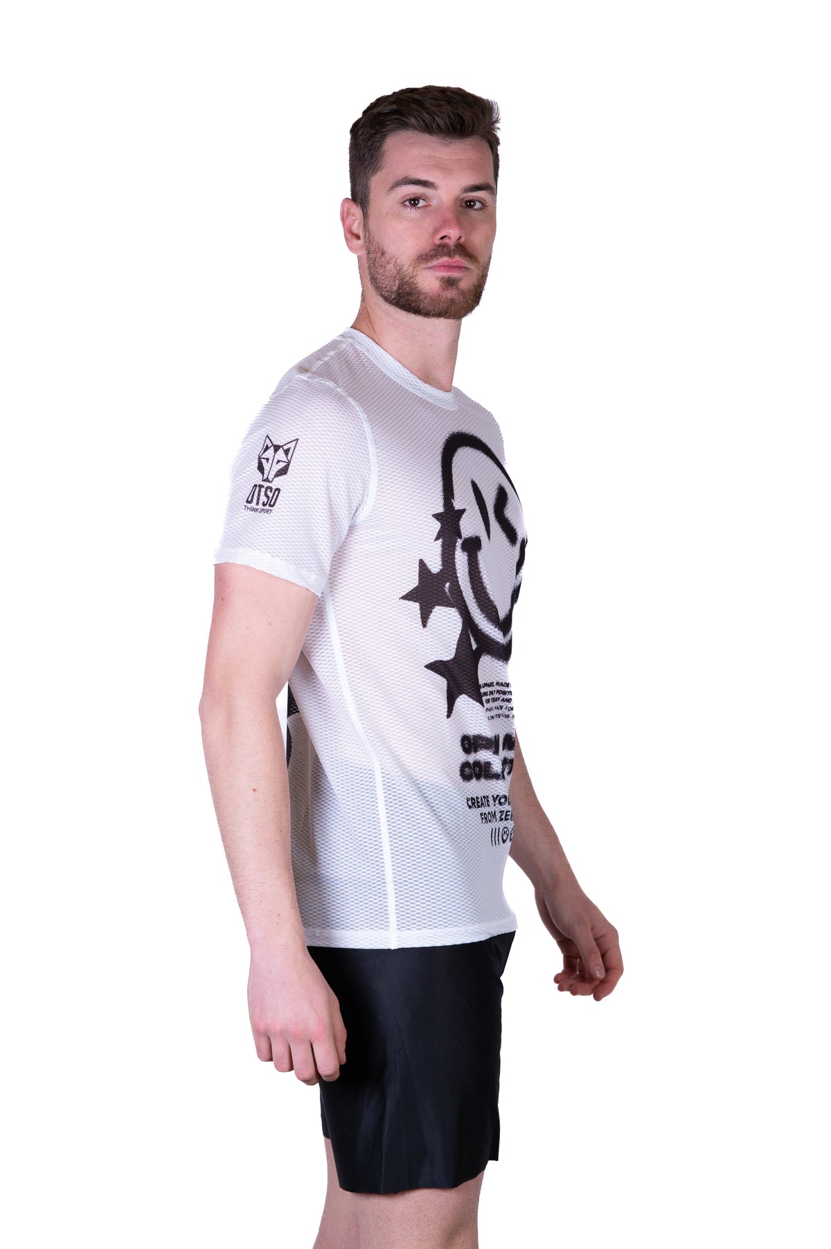OTSO Herren Kurzarm-Funktionsshirt - S.W.Smiley Airbrushed Infinity – Produktansicht 5