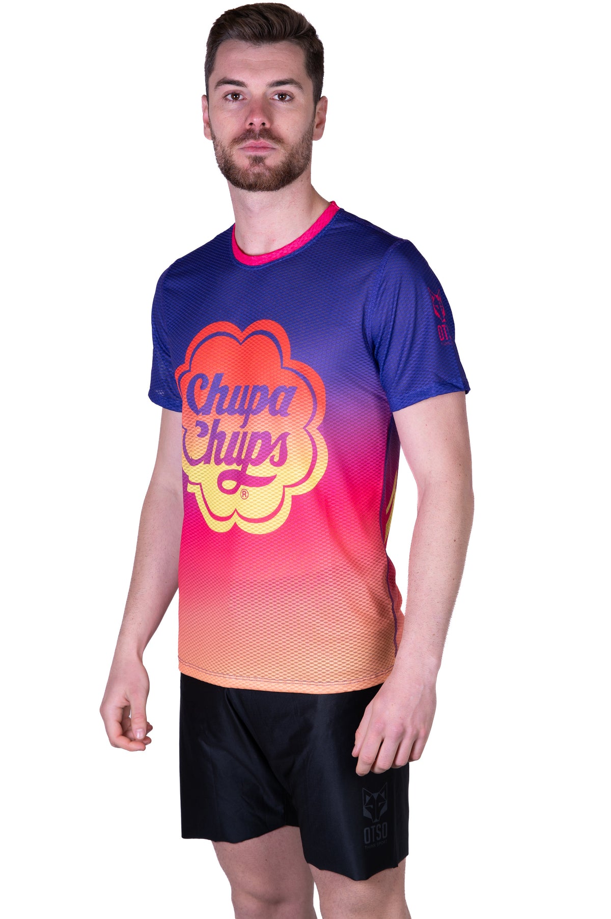 OTSO Herren Kurzarm-Funktionsshirt - Chupa Chups Super Tasty – Produktansicht 4