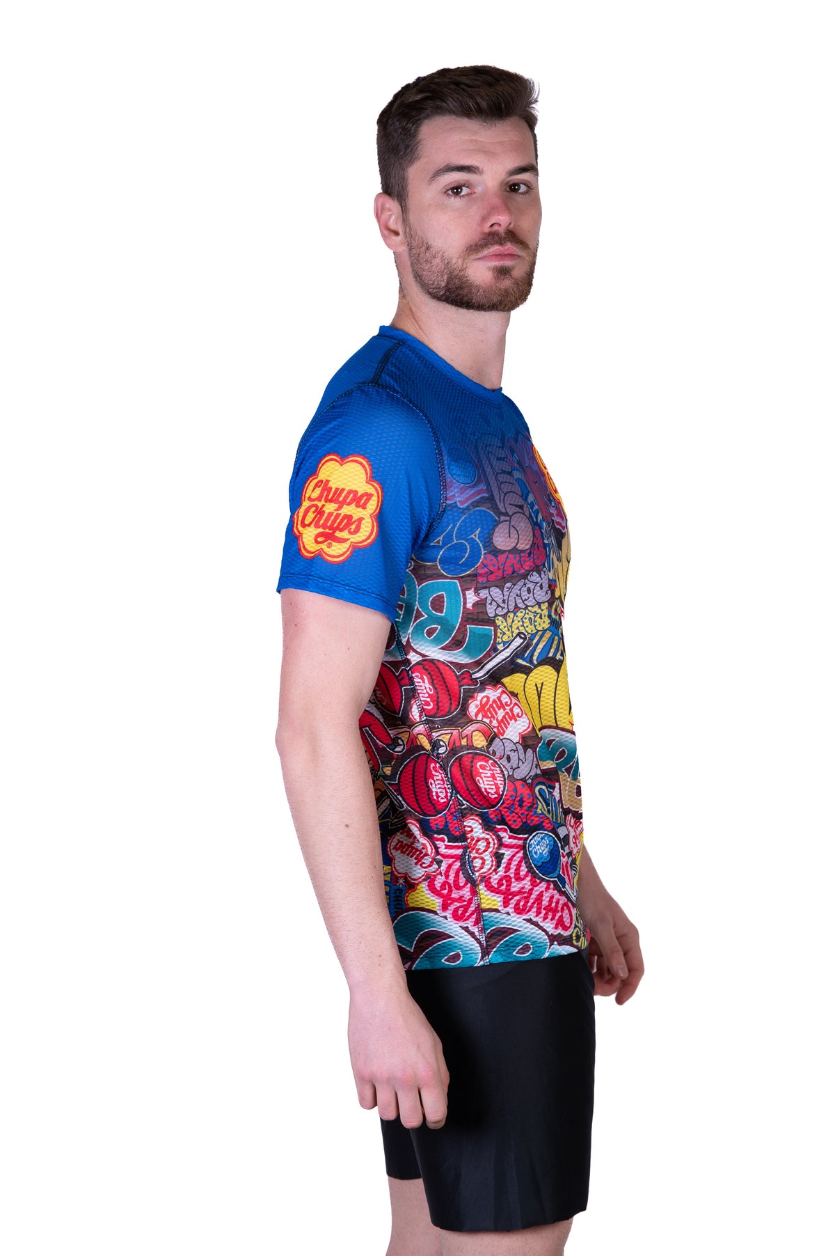 OTSO Herren Kurzarm-Funktionsshirt - Chupa Chups Graffiti – Produktansicht 5