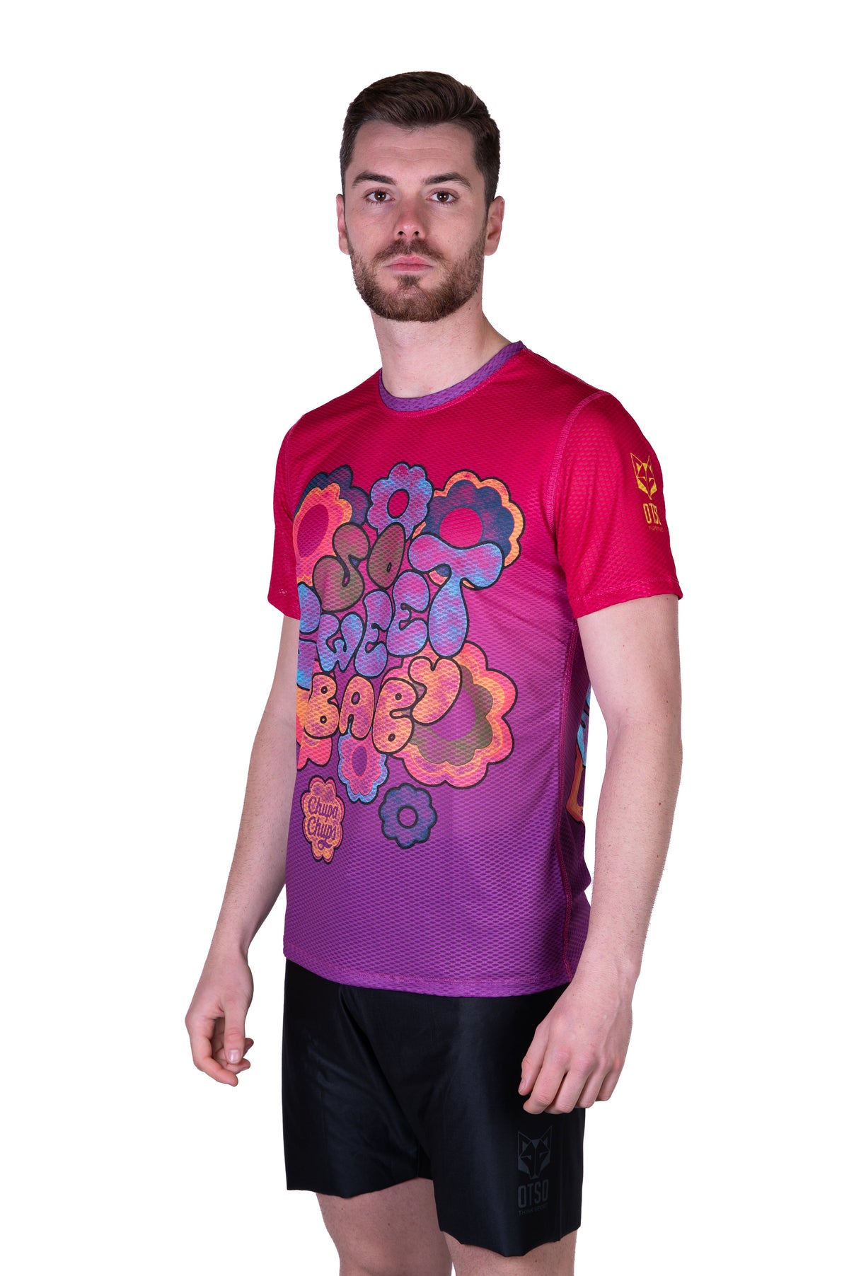 OTSO Herren Kurzarm-Funktionsshirt - Chupa Chups Sweet Baby – Produktansicht 4