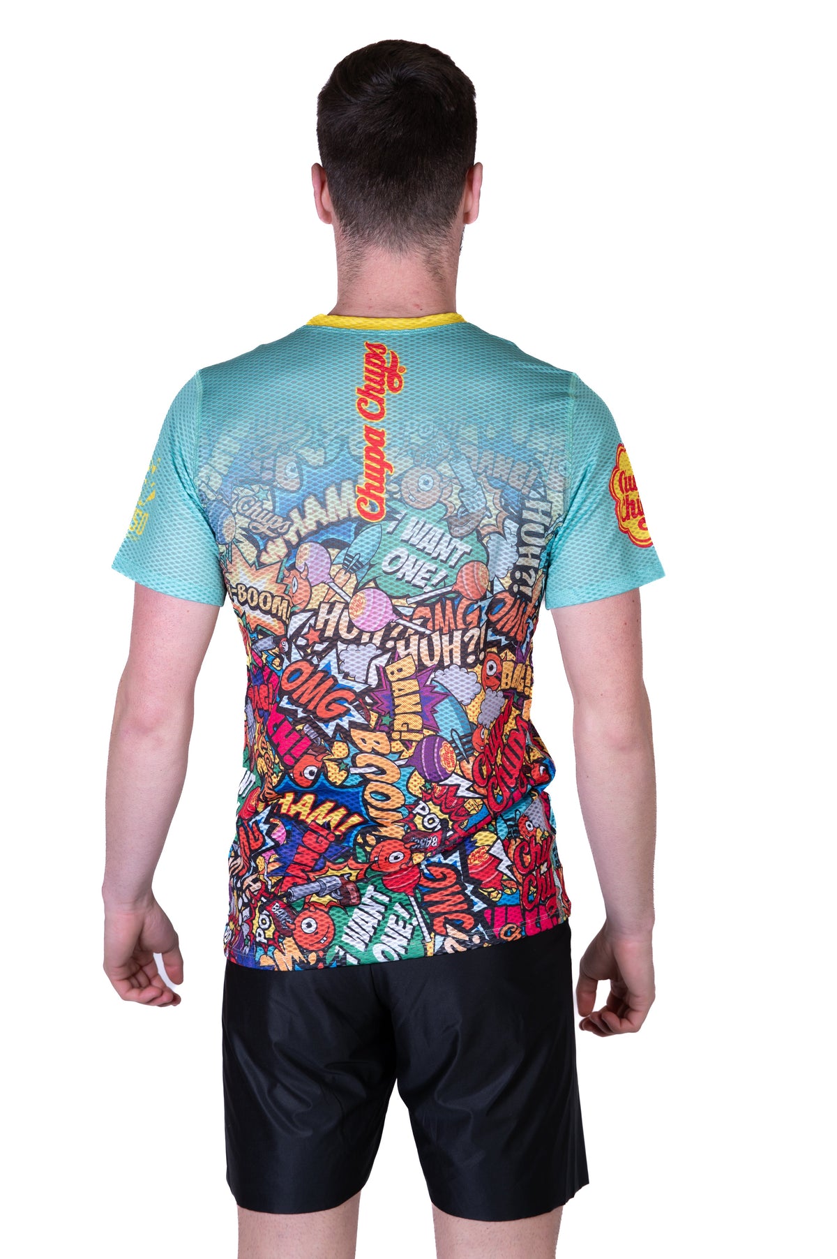 OTSO Herren Kurzarm-Funktionsshirt - Chupa Chups Comic – Produktansicht 7