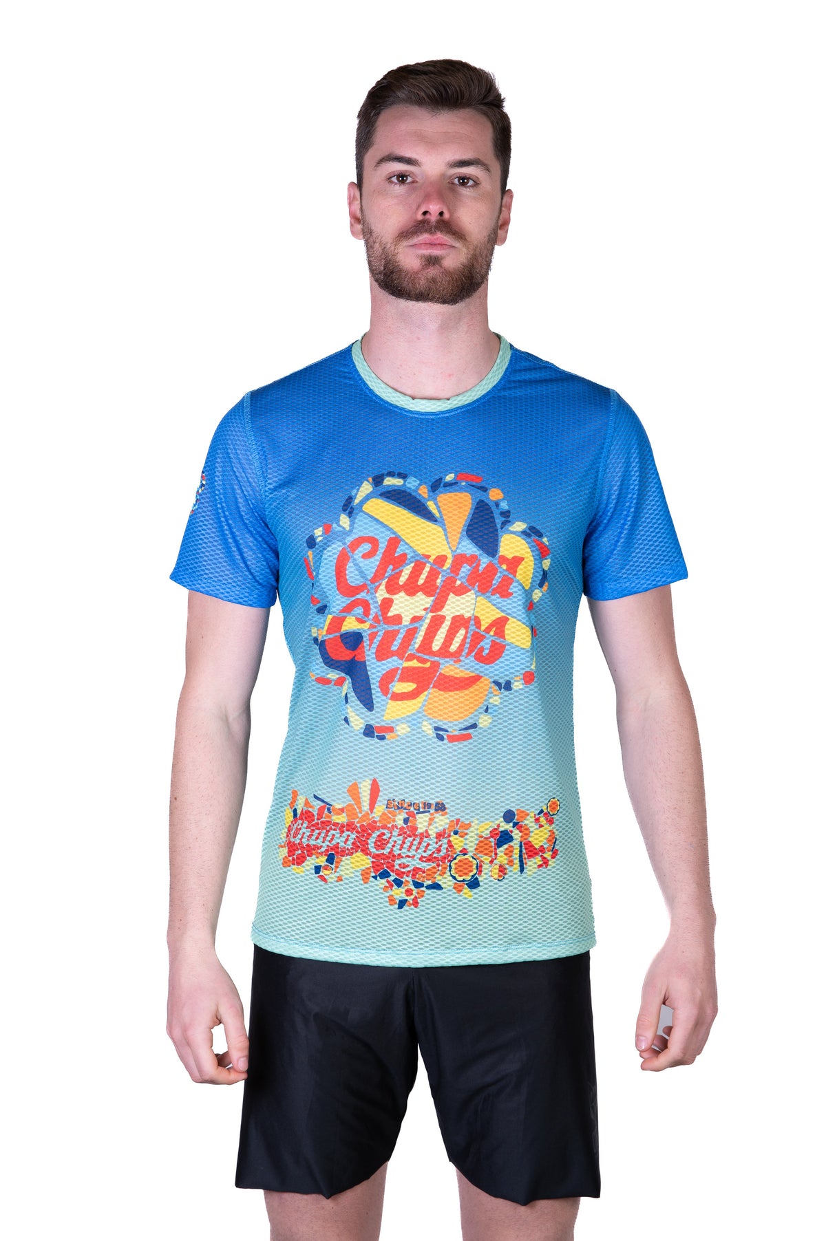 OTSO Herren Kurzarm-Funktionsshirt - Chupa Chups Gaudi – Produktansicht 3