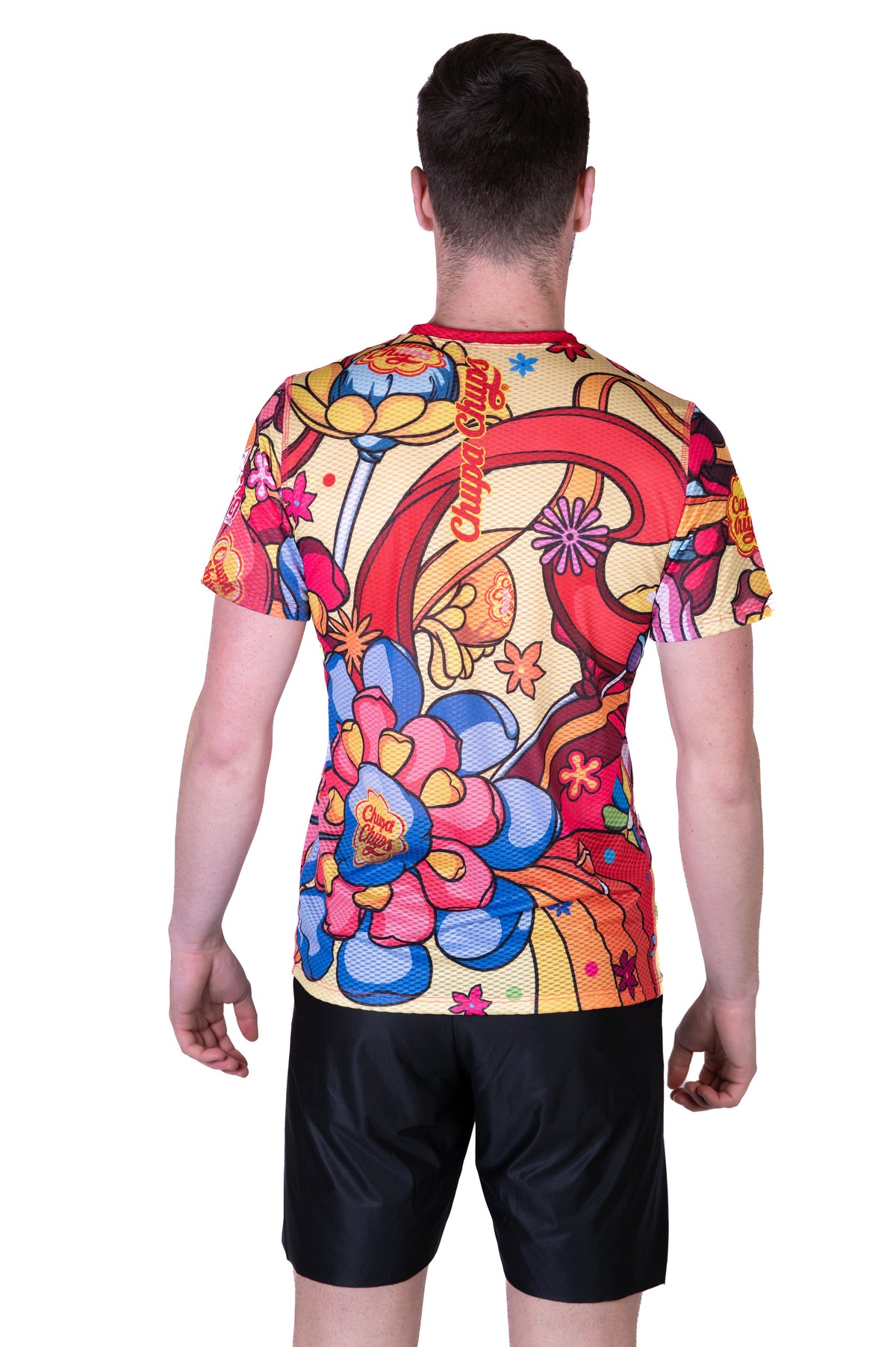 OTSO Herren Kurzarm-Funktionsshirt - Chupa Chups Flower – Produktansicht 7