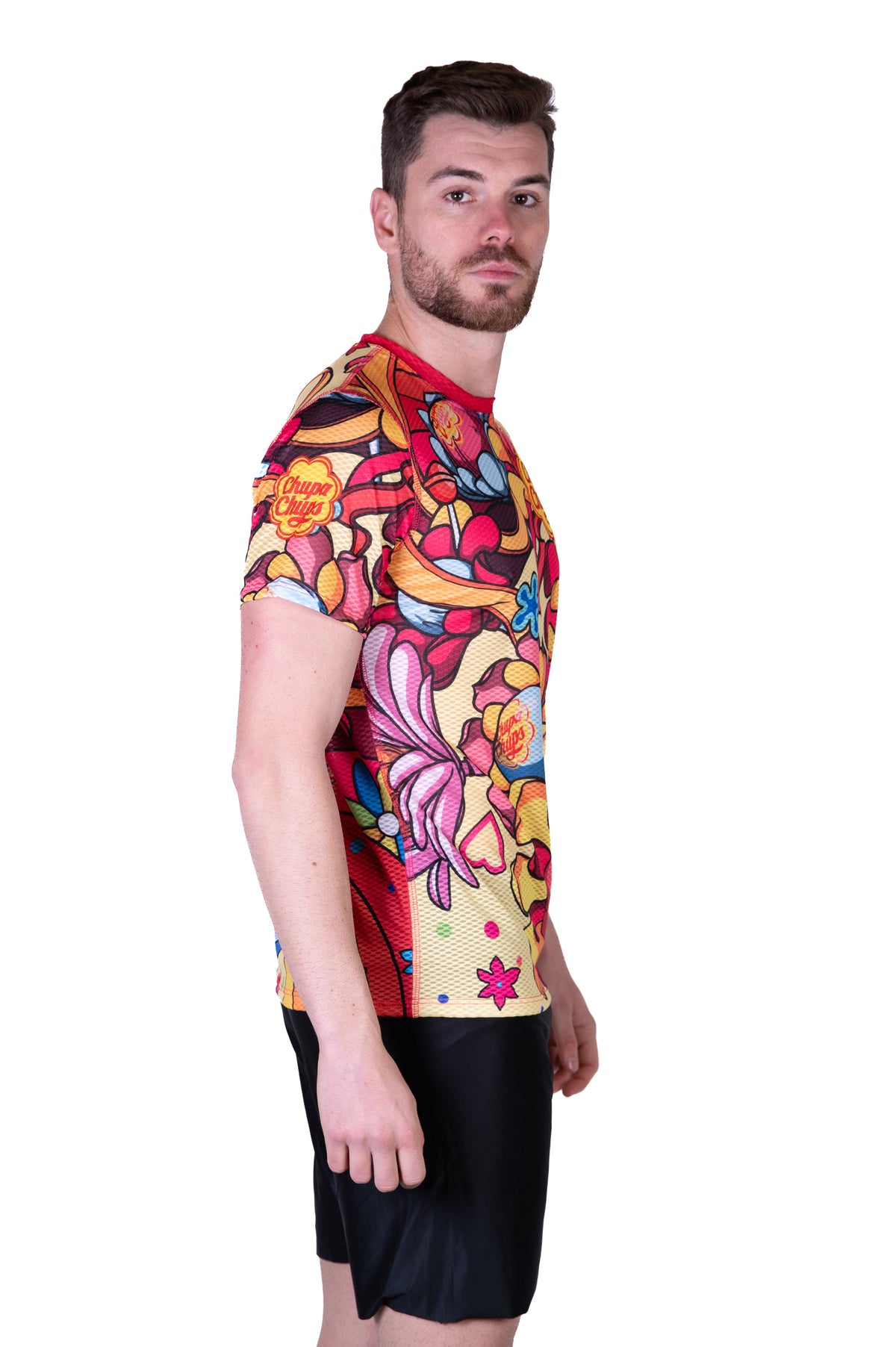 OTSO Herren Kurzarm-Funktionsshirt - Chupa Chups Flower – Produktansicht 5