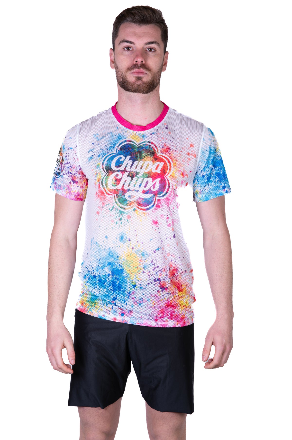 OTSO Herren Kurzarm-Funktionsshirt - Chupa Chups Paint – Produktansicht 3