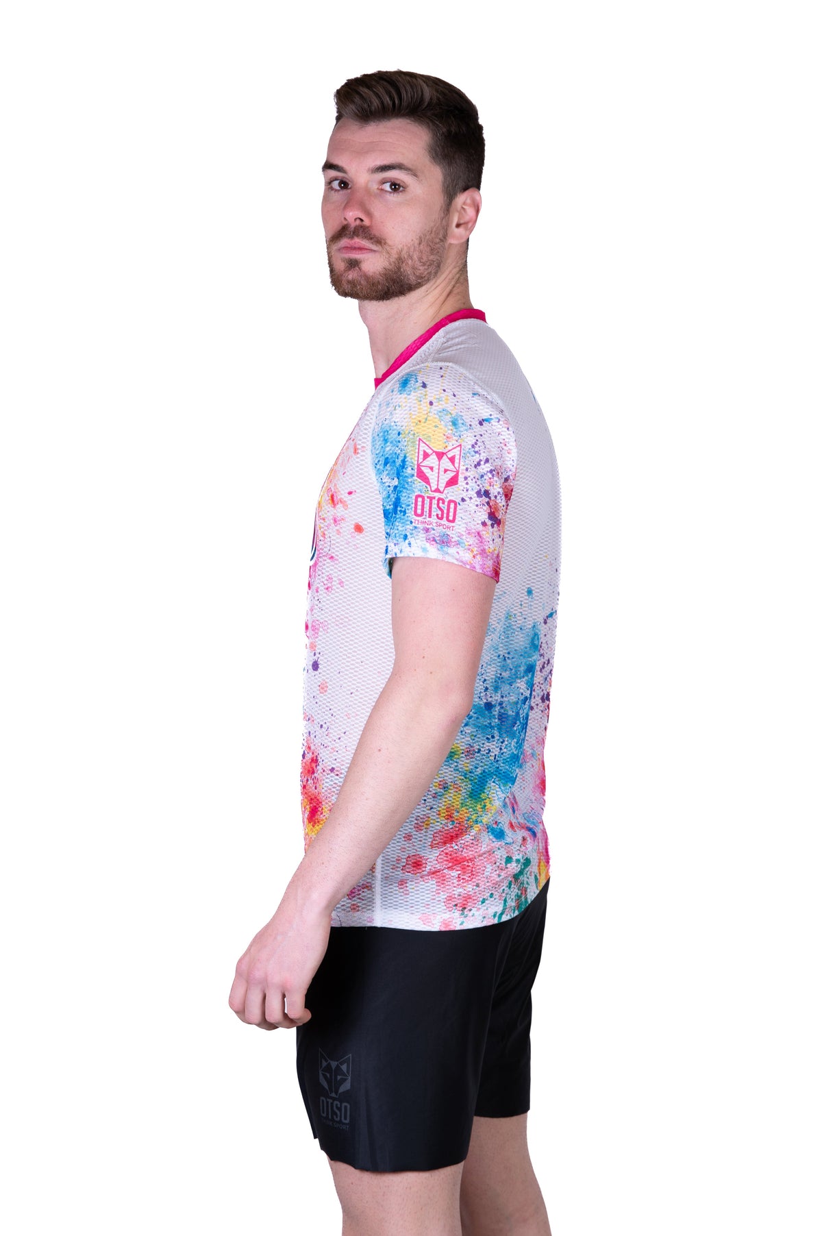 OTSO Herren Kurzarm-Funktionsshirt - Chupa Chups Paint – Produktansicht 6