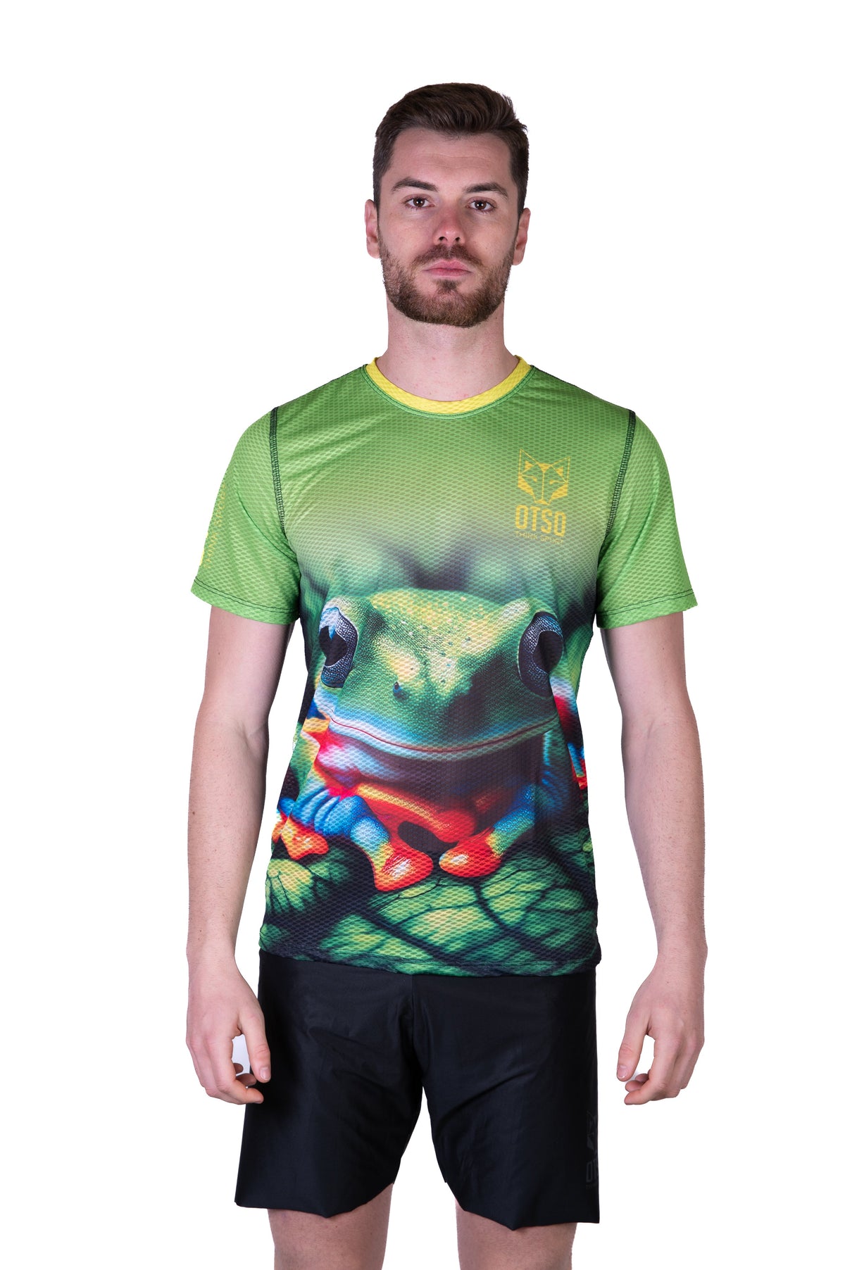 OTSO Herren Kurzarm-Funktionsshirt - Frog – Produktansicht 3