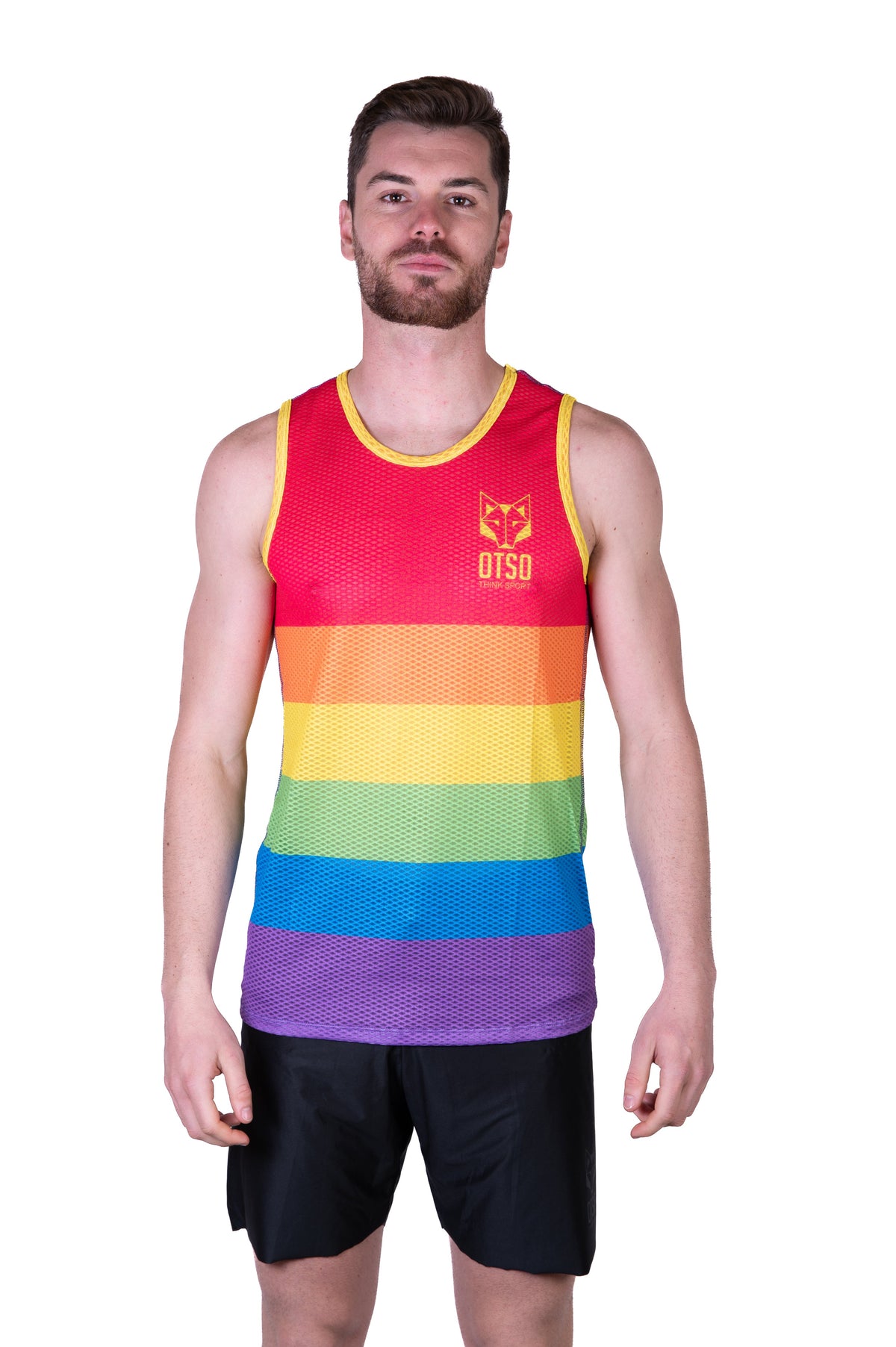 OTSO Herren Lauf-Singlet - Fight 4 Love – Produktansicht 3