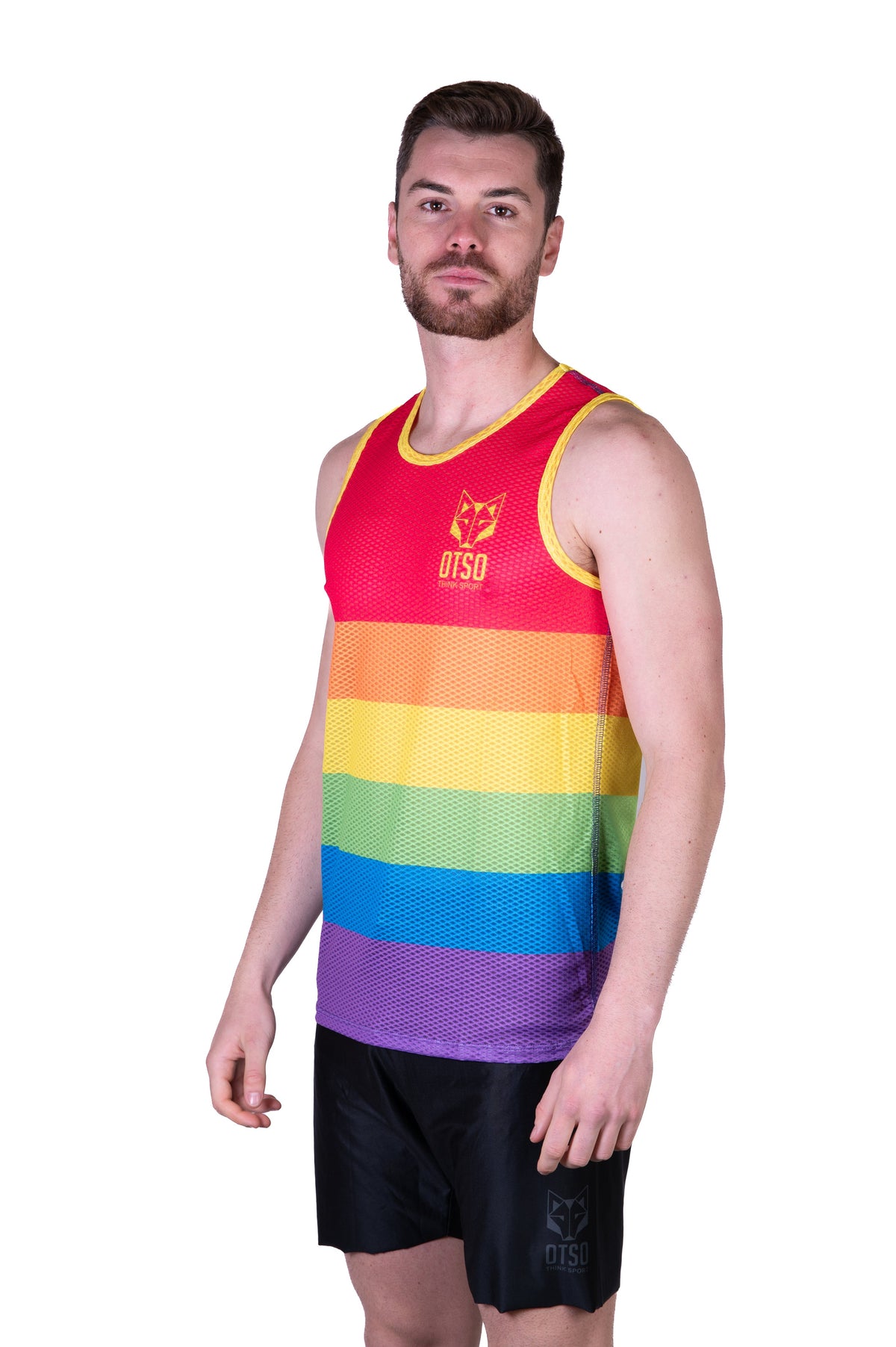 OTSO Herren Lauf-Singlet - Fight 4 Love – Produktansicht 4