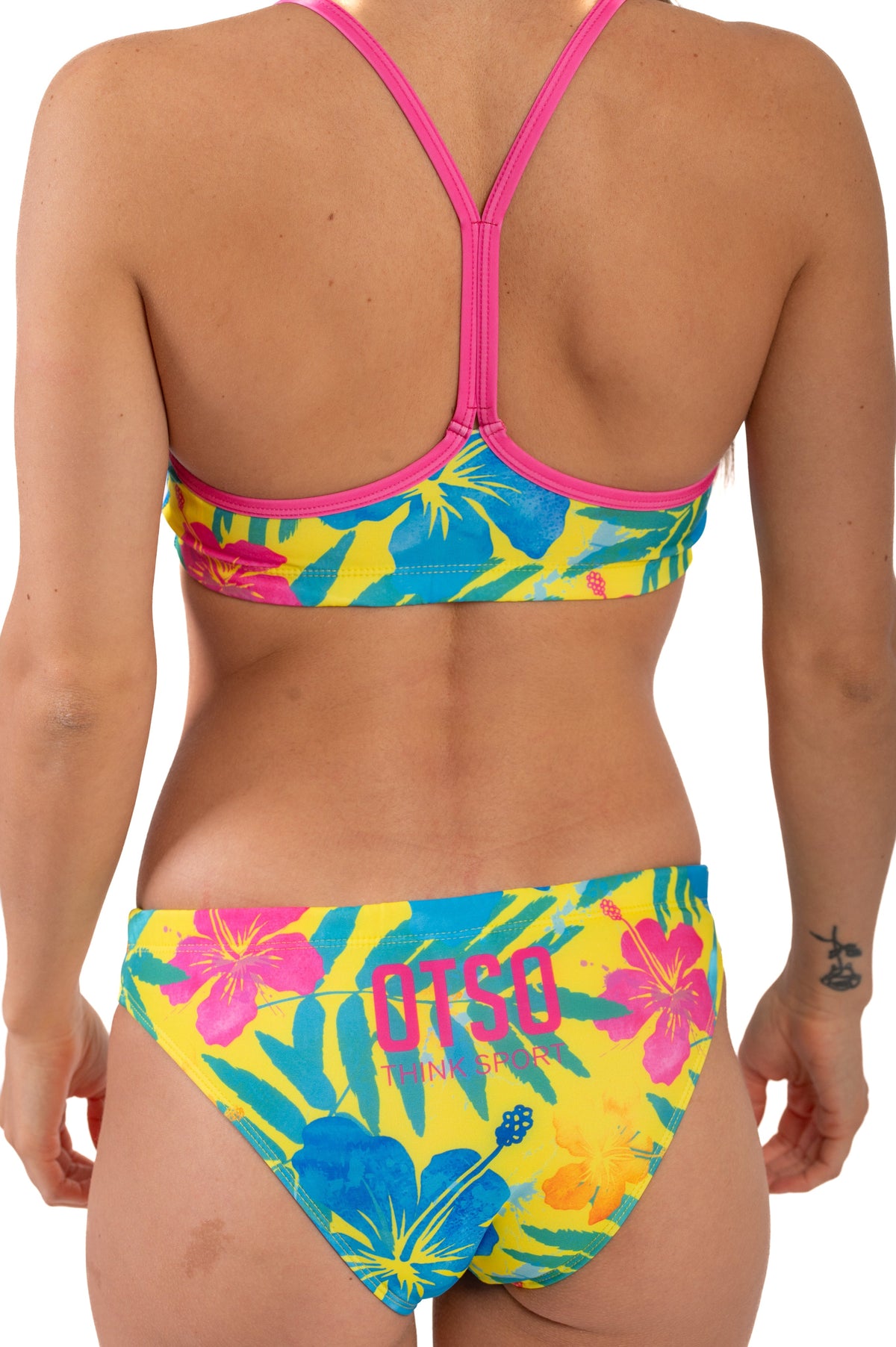 OTSO Sportbikini - Yellow Floral – Produktansicht 7
