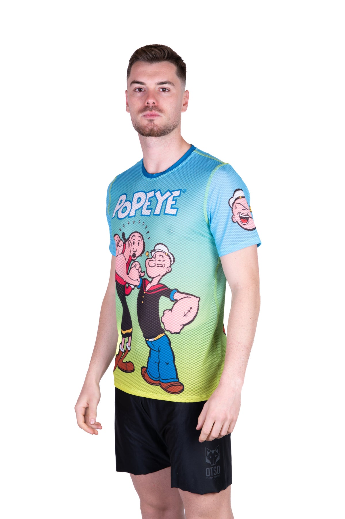 OTSO Herren Kurzarm-Funktionsshirt - Popeye & Olive – Produktansicht 4
