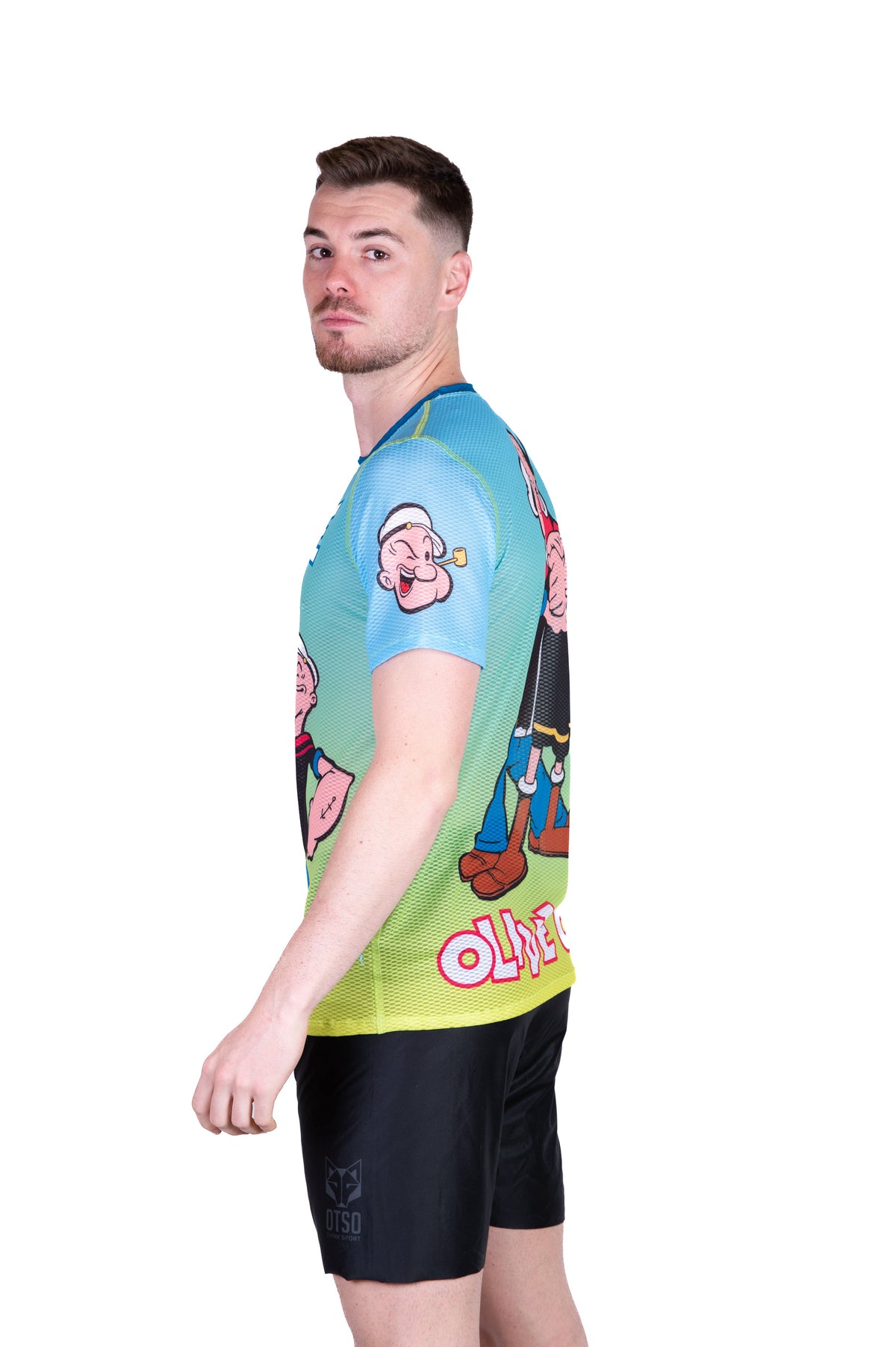 OTSO Herren Kurzarm-Funktionsshirt - Popeye & Olive – Produktansicht 6