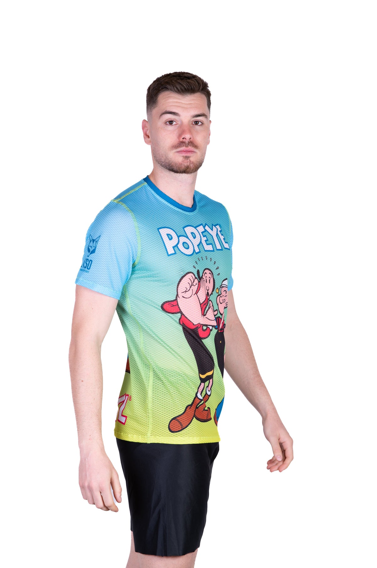 OTSO Herren Kurzarm-Funktionsshirt - Popeye & Olive – Produktansicht 5