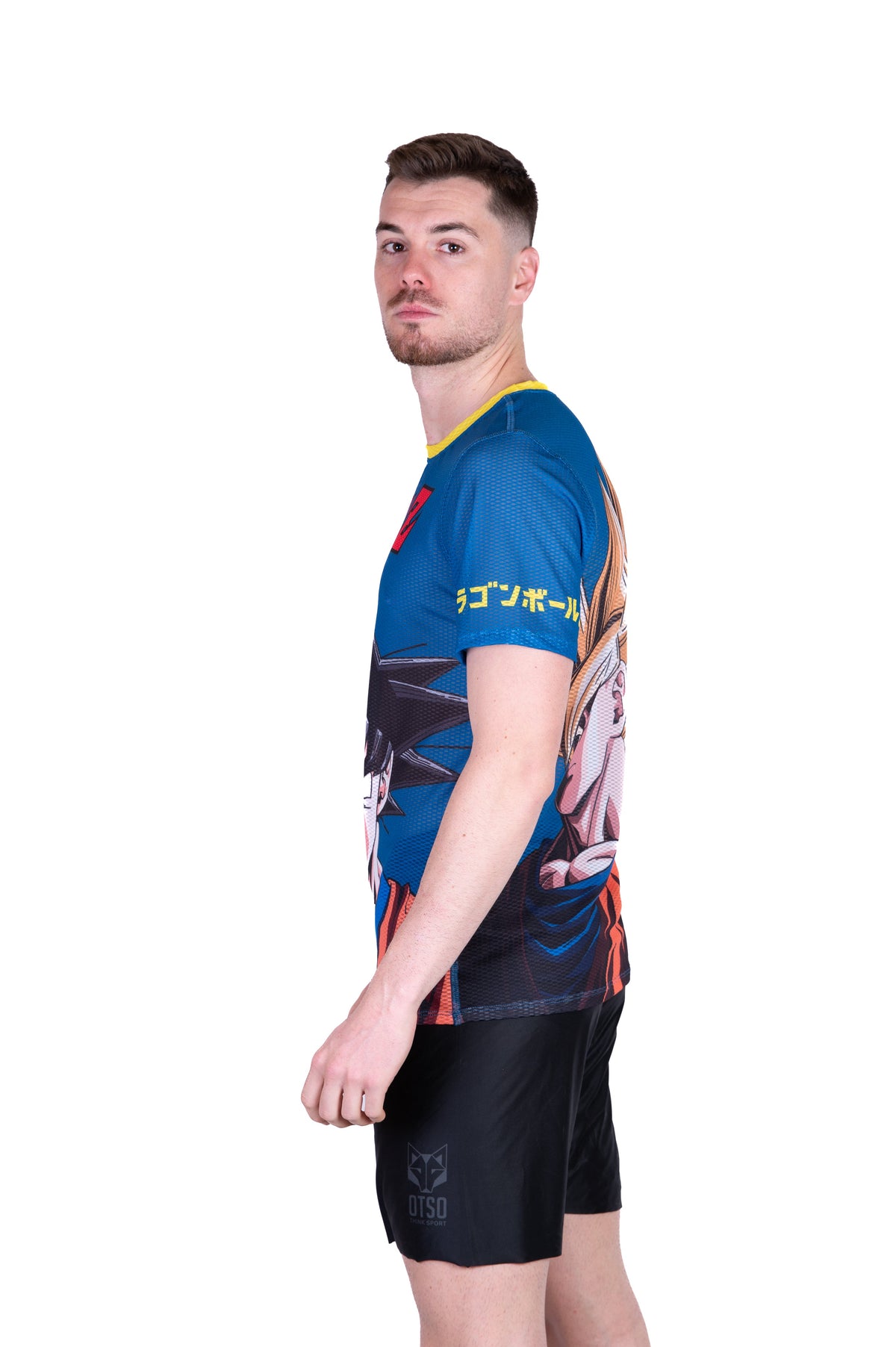 OTSO Herren Kurzarm-Funktionsshirt - Dragon Ball Z Goku – Produktansicht 6