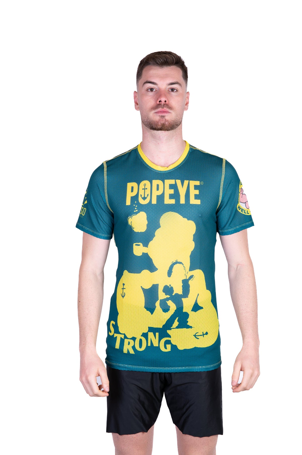 OTSO Herren Kurzarm-Funktionsshirt - Popeye Strong – Produktansicht 3