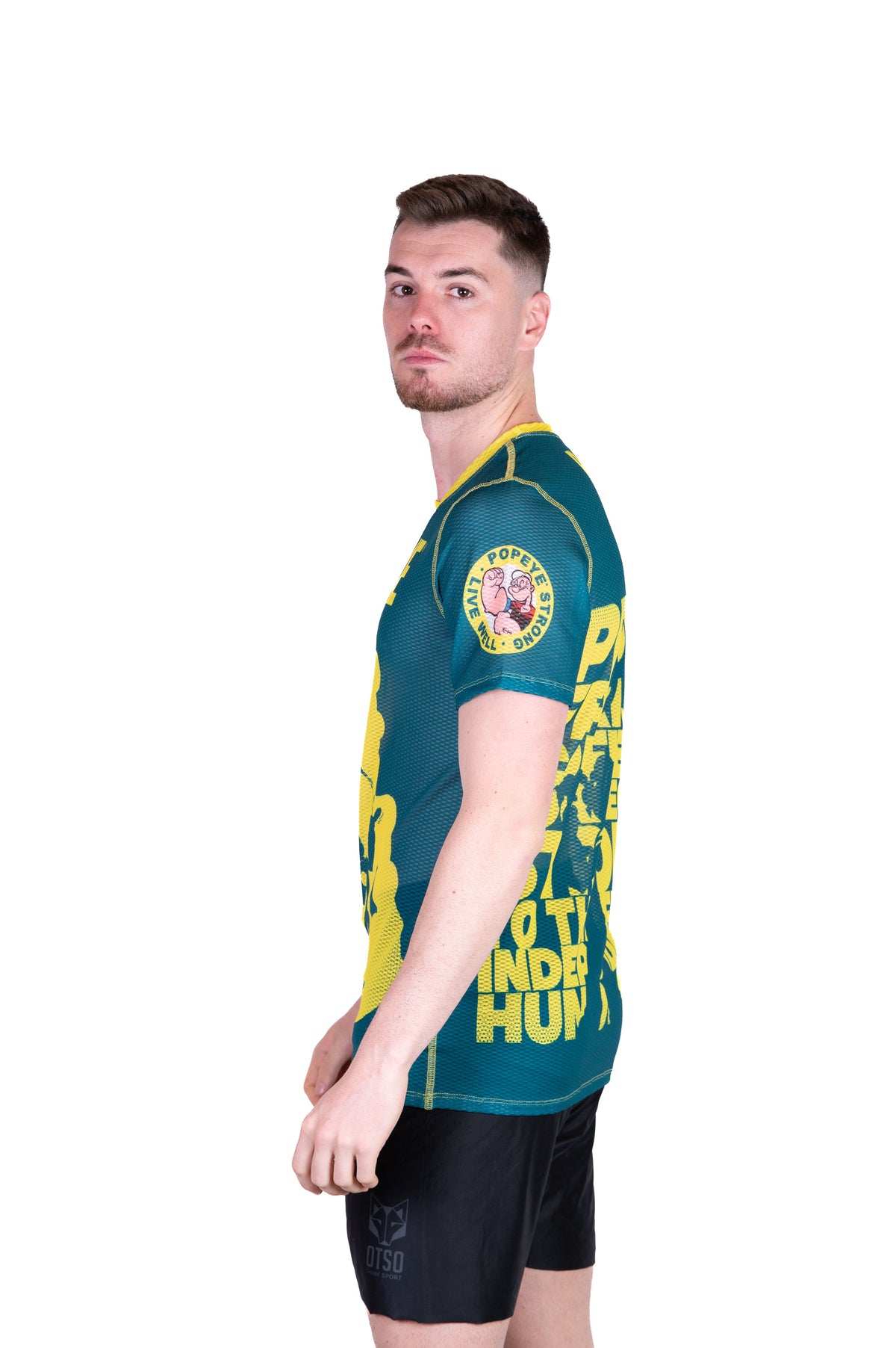 OTSO Herren Kurzarm-Funktionsshirt - Popeye Strong – Produktansicht 6
