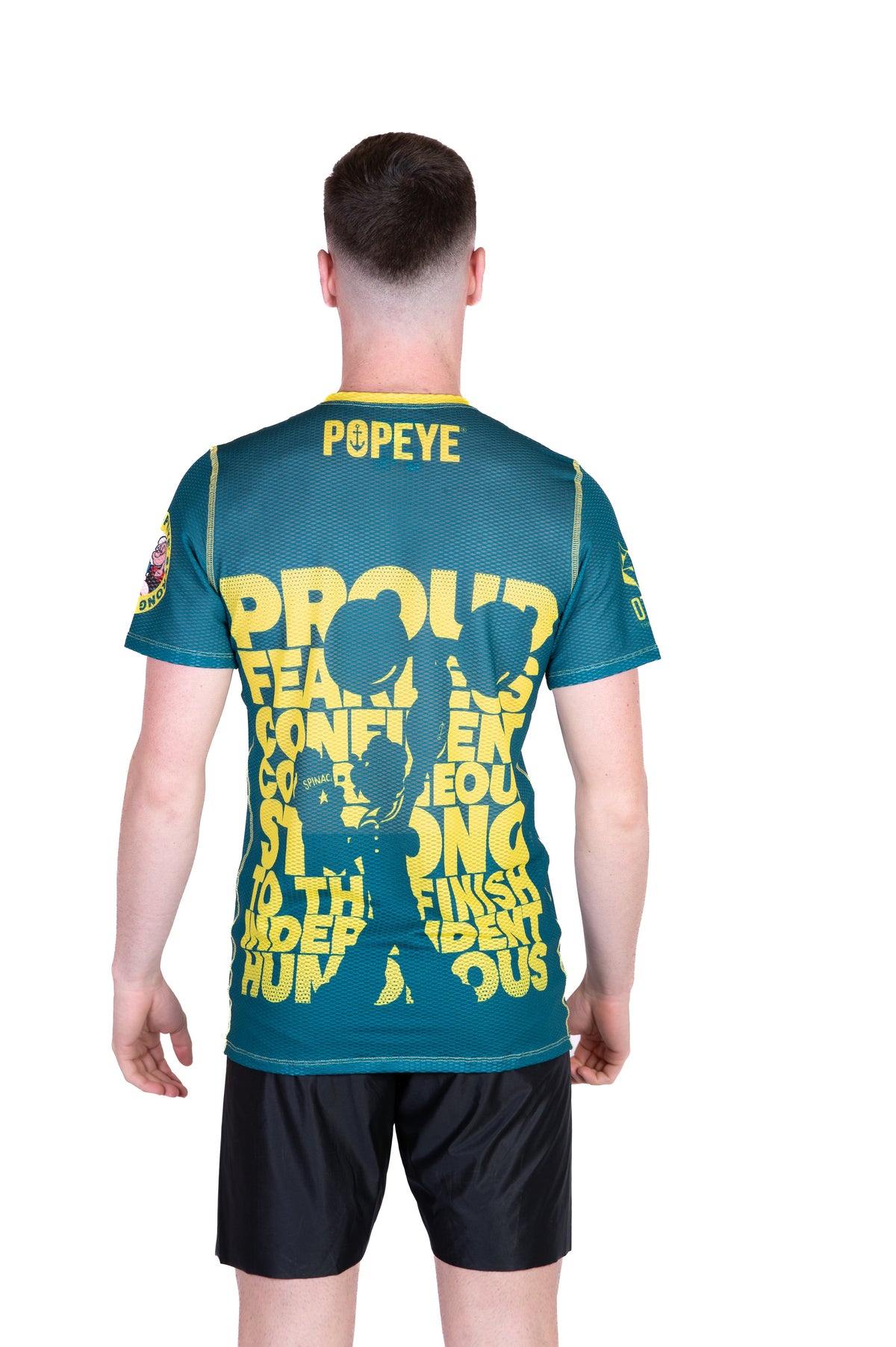 OTSO Herren Kurzarm-Funktionsshirt - Popeye Strong – Produktansicht 7
