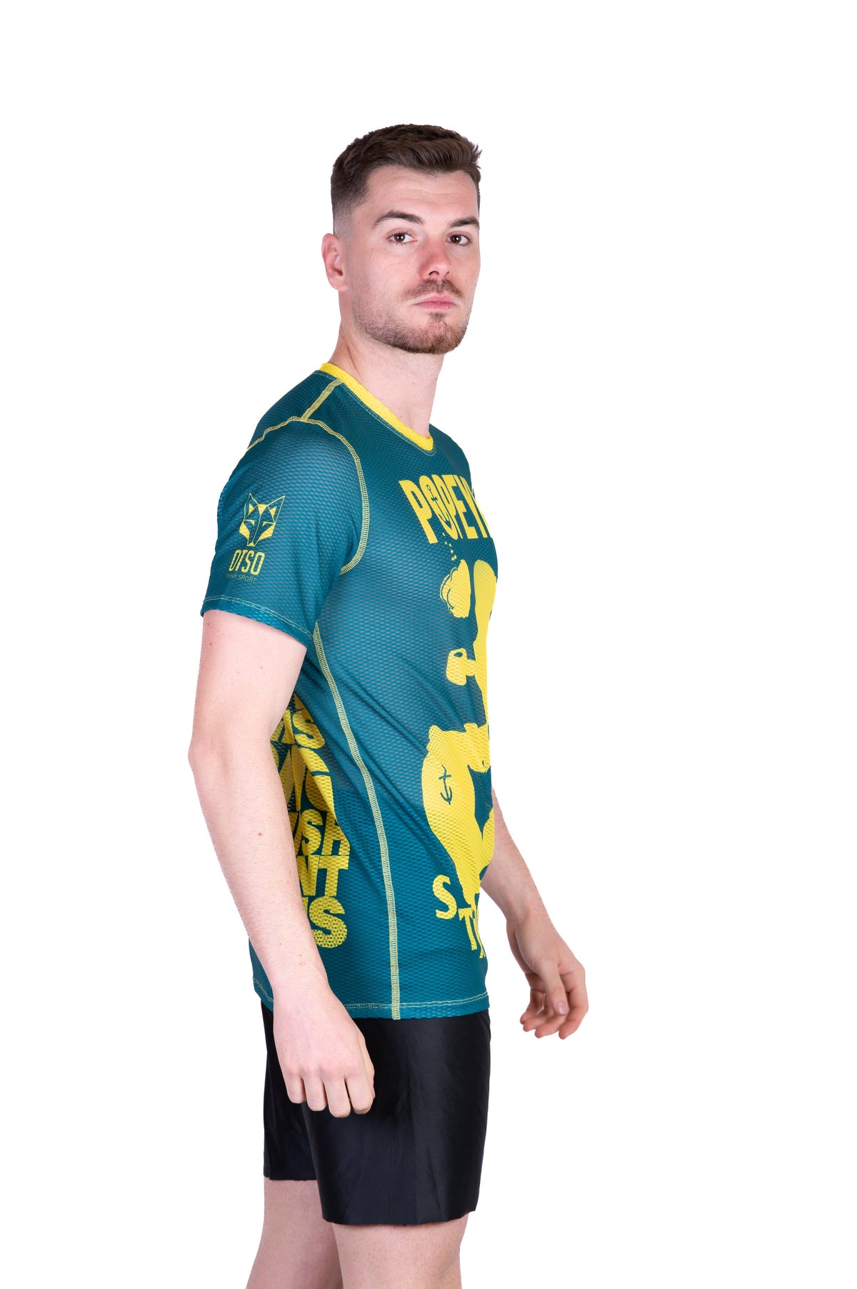 OTSO Herren Kurzarm-Funktionsshirt - Popeye Strong – Produktansicht 5