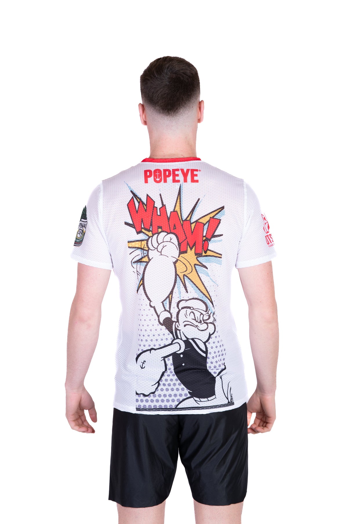 OTSO Herren Kurzarm-Funktionsshirt - Popeye Pop Art – Produktansicht 7