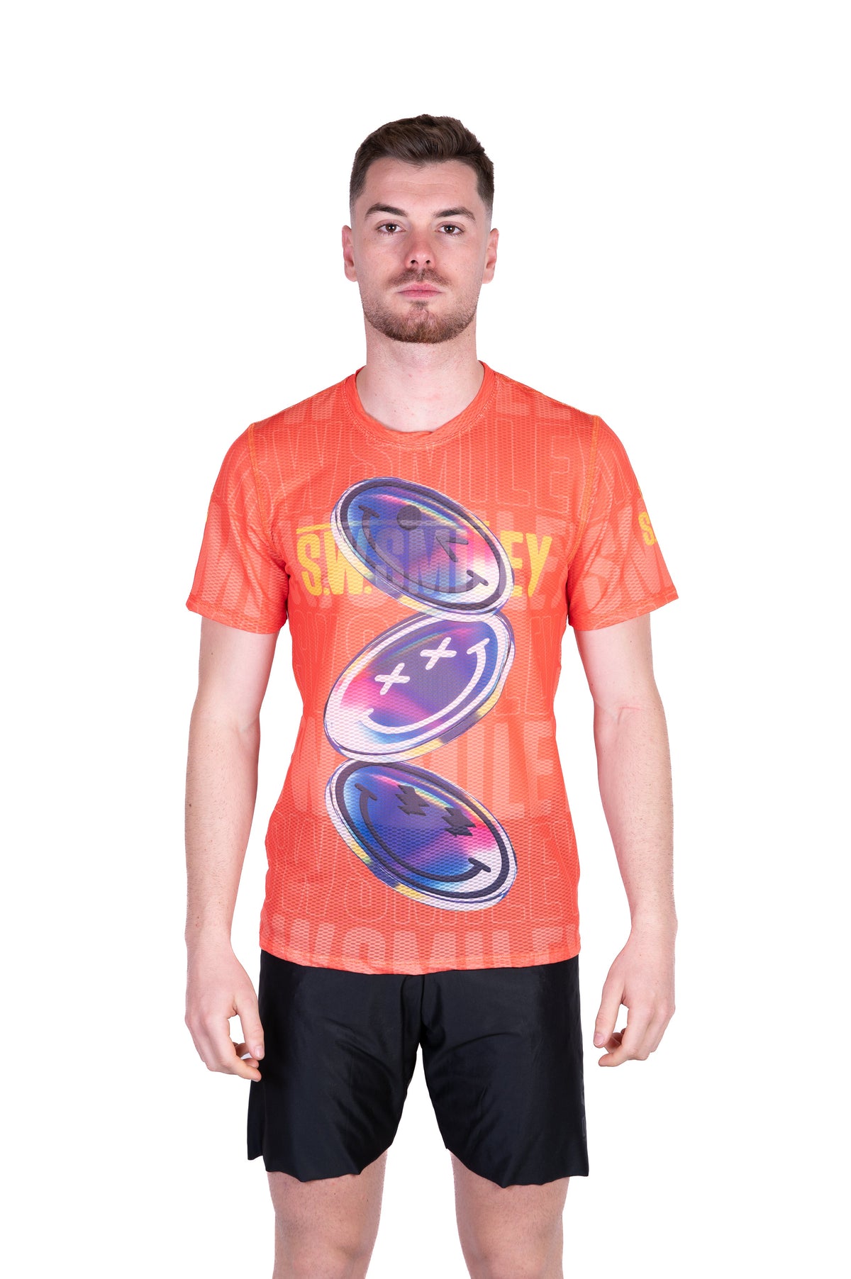 OTSO Herren Kurzarm-Funktionsshirt - S.W.Smiley Sensoral Shimmer – Produktansicht 3