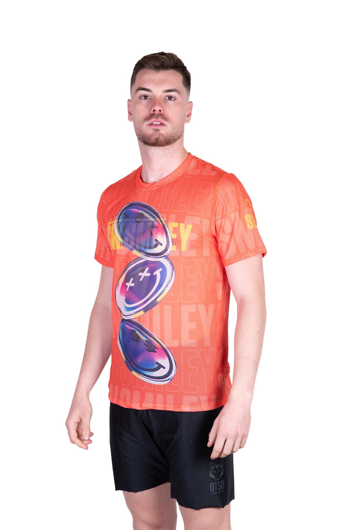 OTSO Herren Kurzarm-Funktionsshirt - S.W.Smiley Sensoral Shimmer – Produktansicht 4