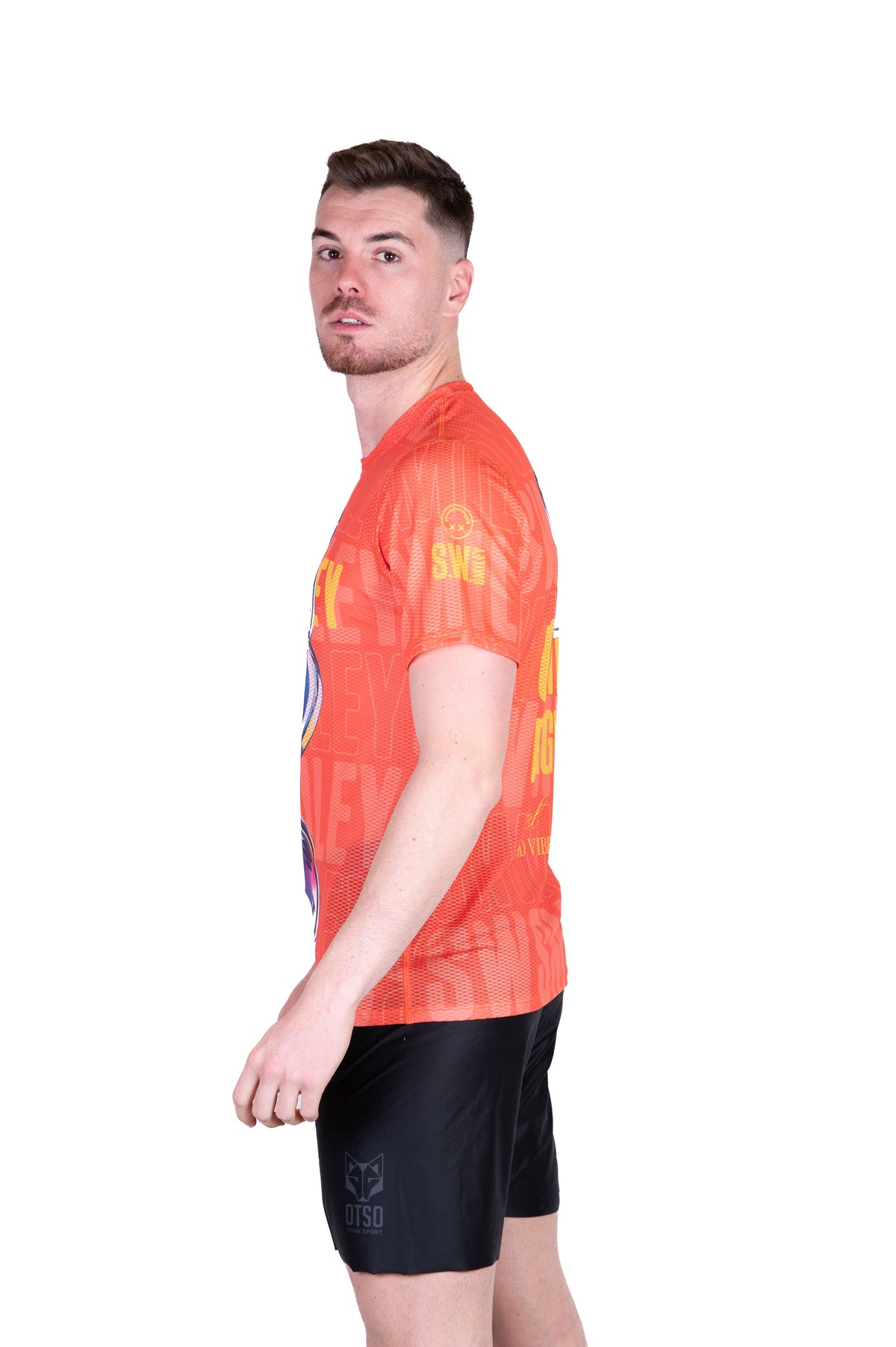 OTSO Herren Kurzarm-Funktionsshirt - S.W.Smiley Sensoral Shimmer – Produktansicht 6