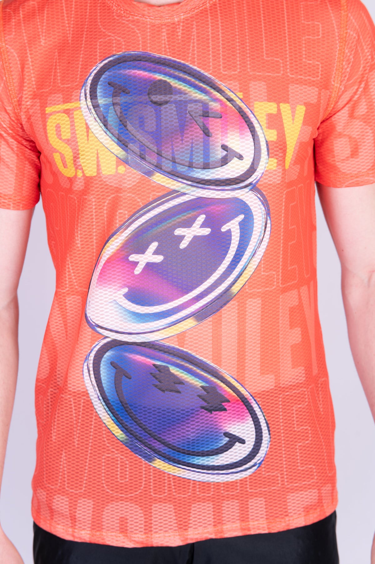 OTSO Herren Kurzarm-Funktionsshirt - S.W.Smiley Sensoral Shimmer – Produktansicht 8