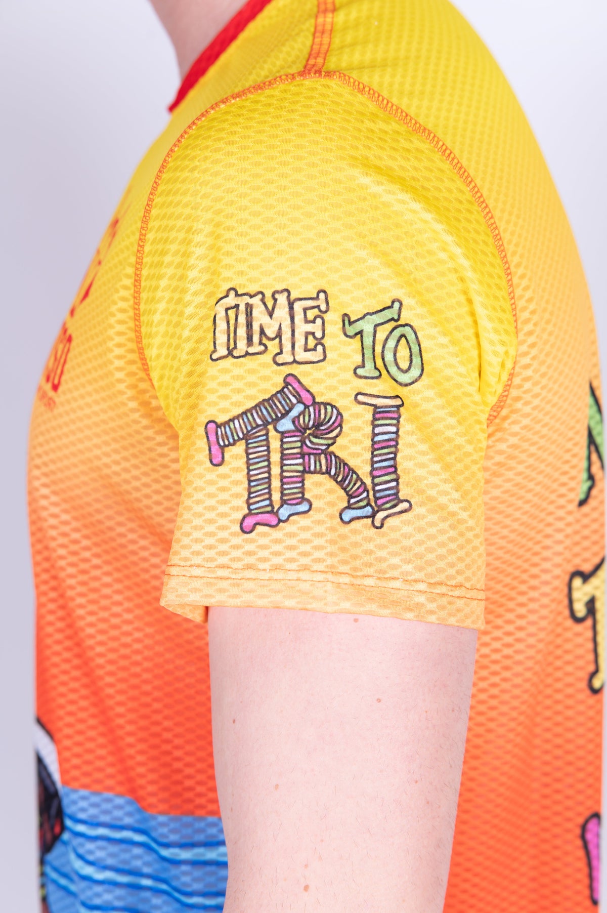 OTSO Herren Kurzarm-Funktionsshirt - Time to Tri Bike – Produktansicht 11