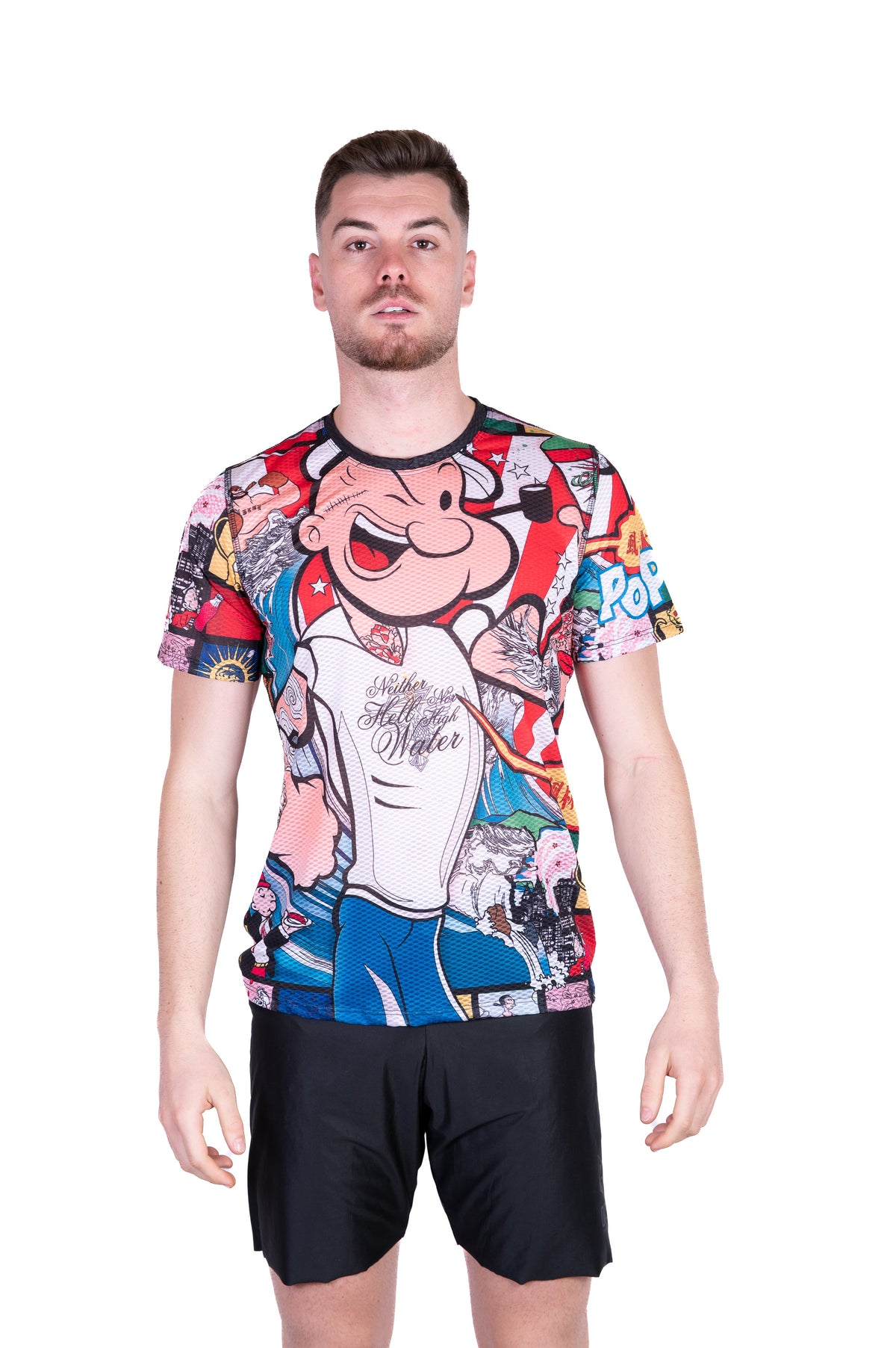 OTSO Herren Kurzarm-Funktionsshirt - Popeye Art Show – Produktansicht 3